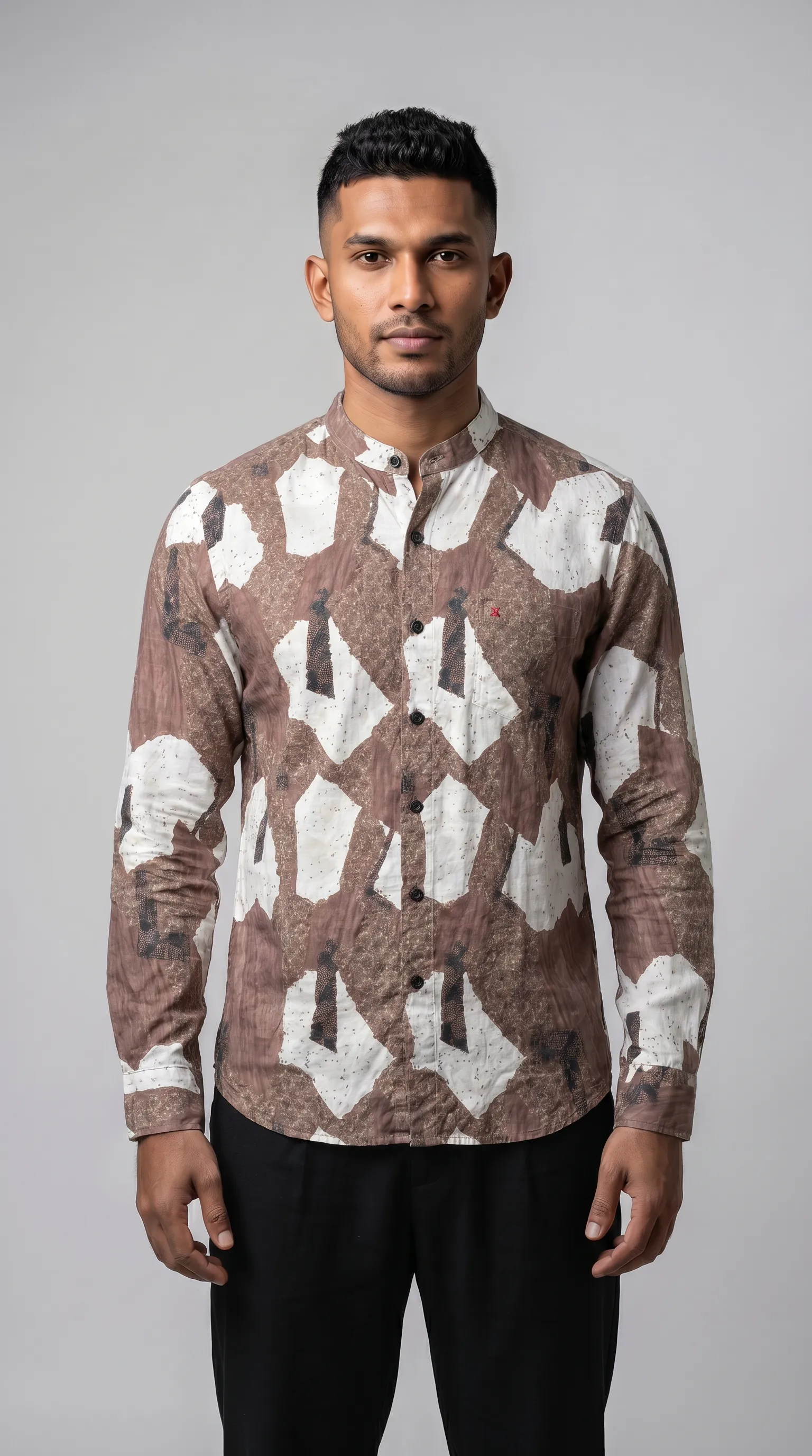 Slim Fit Printed L/S Shirt