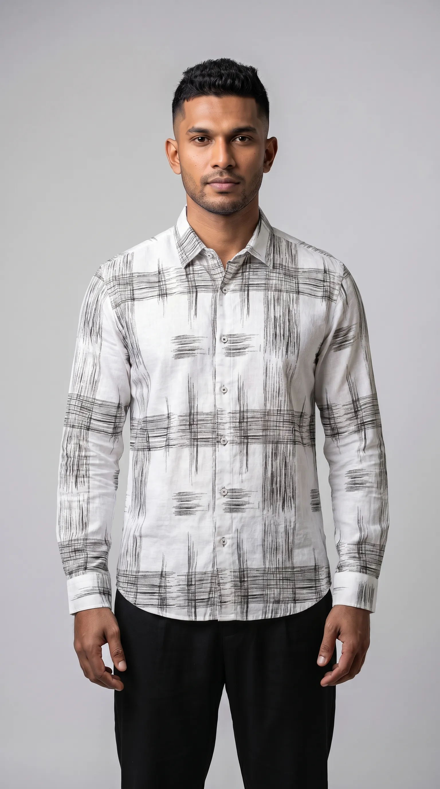 Slim Fit Printed L/S Shirt