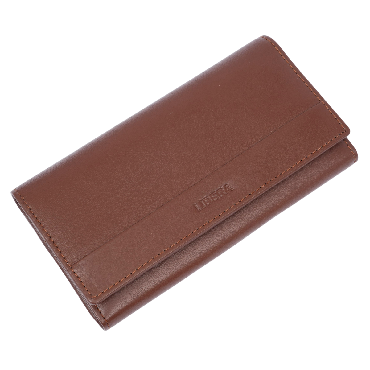 Italian Leather RFID Ladies Wallet - Tan