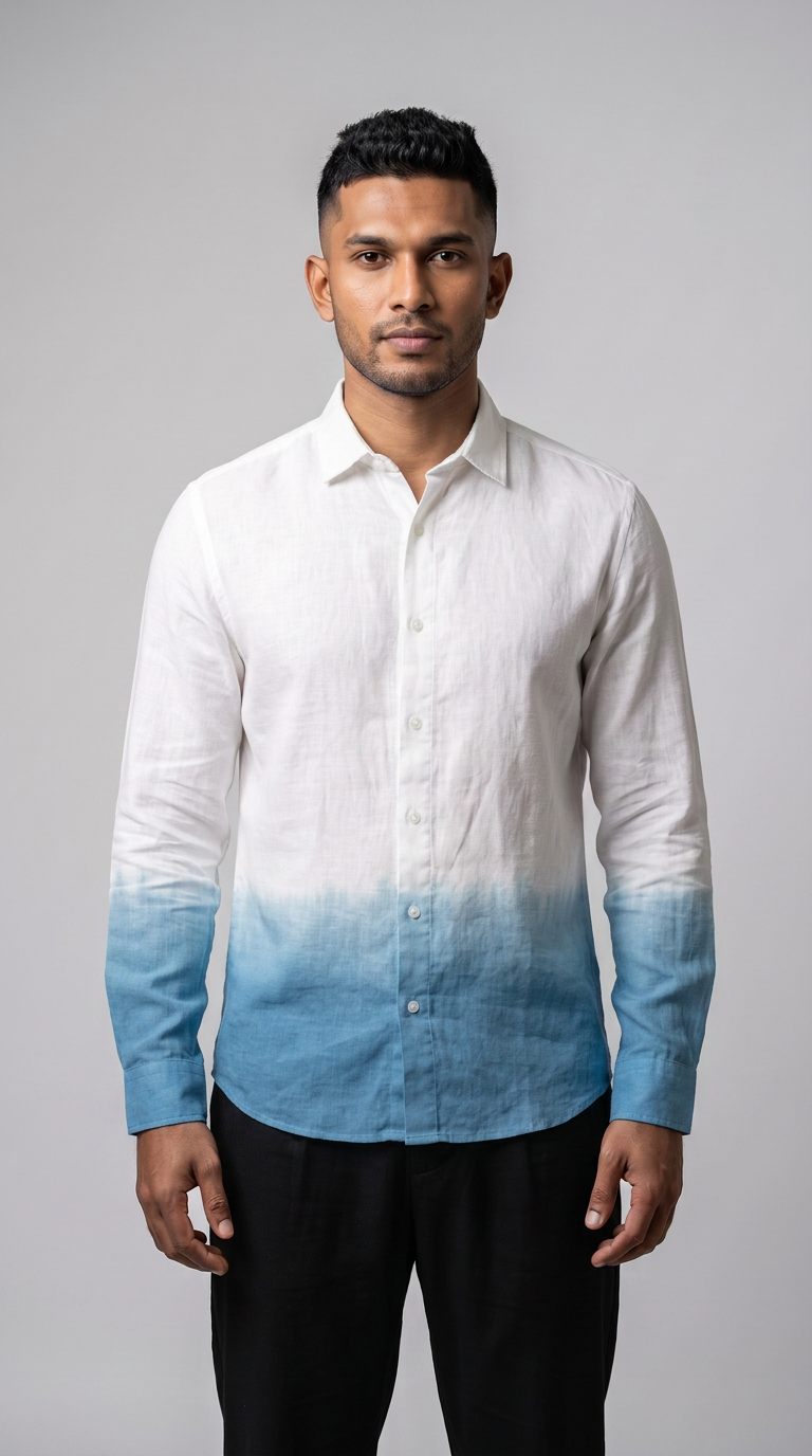 Slim Fit Printed Omri L/S Shirt