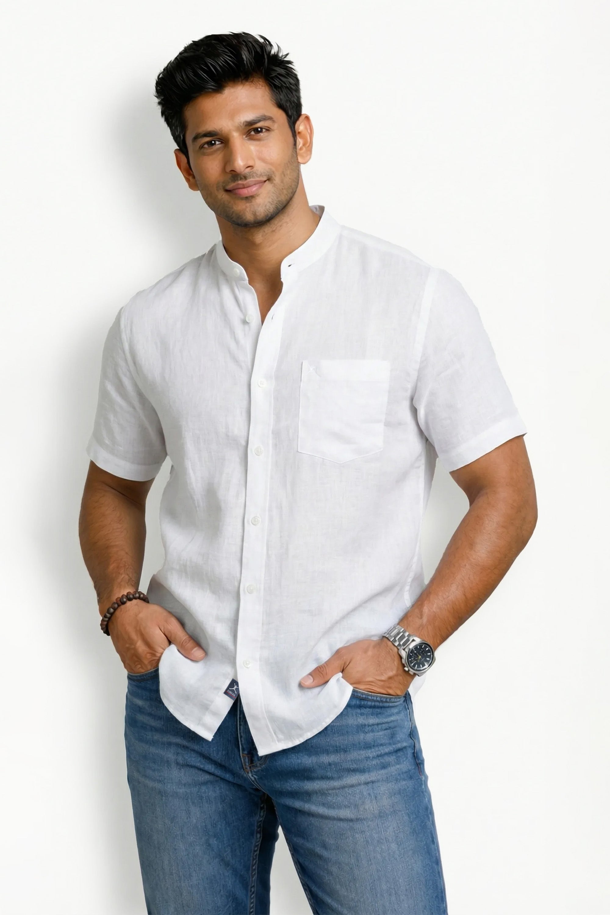 Slim Fit Linen S/S Shirt