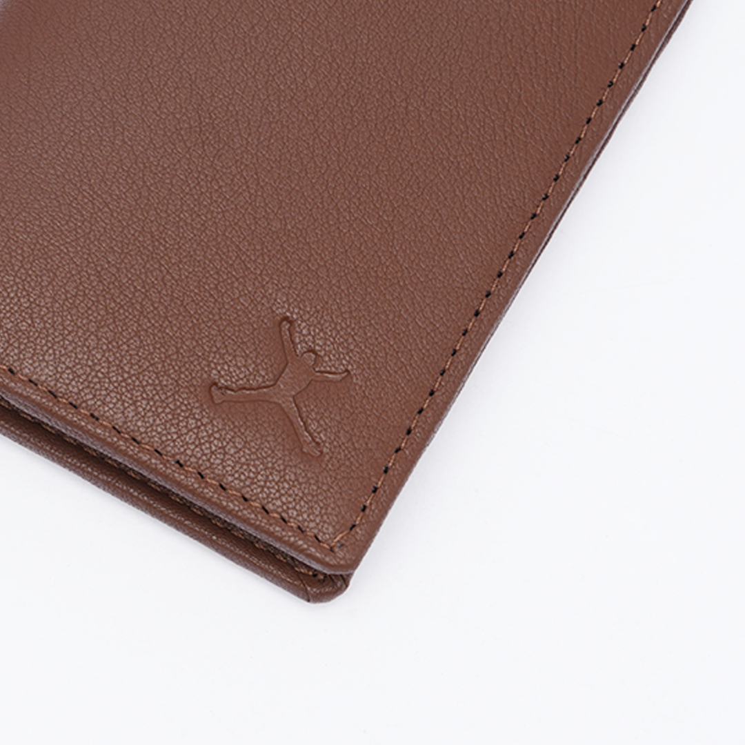 Genuine Leather Card Wallet - Tan