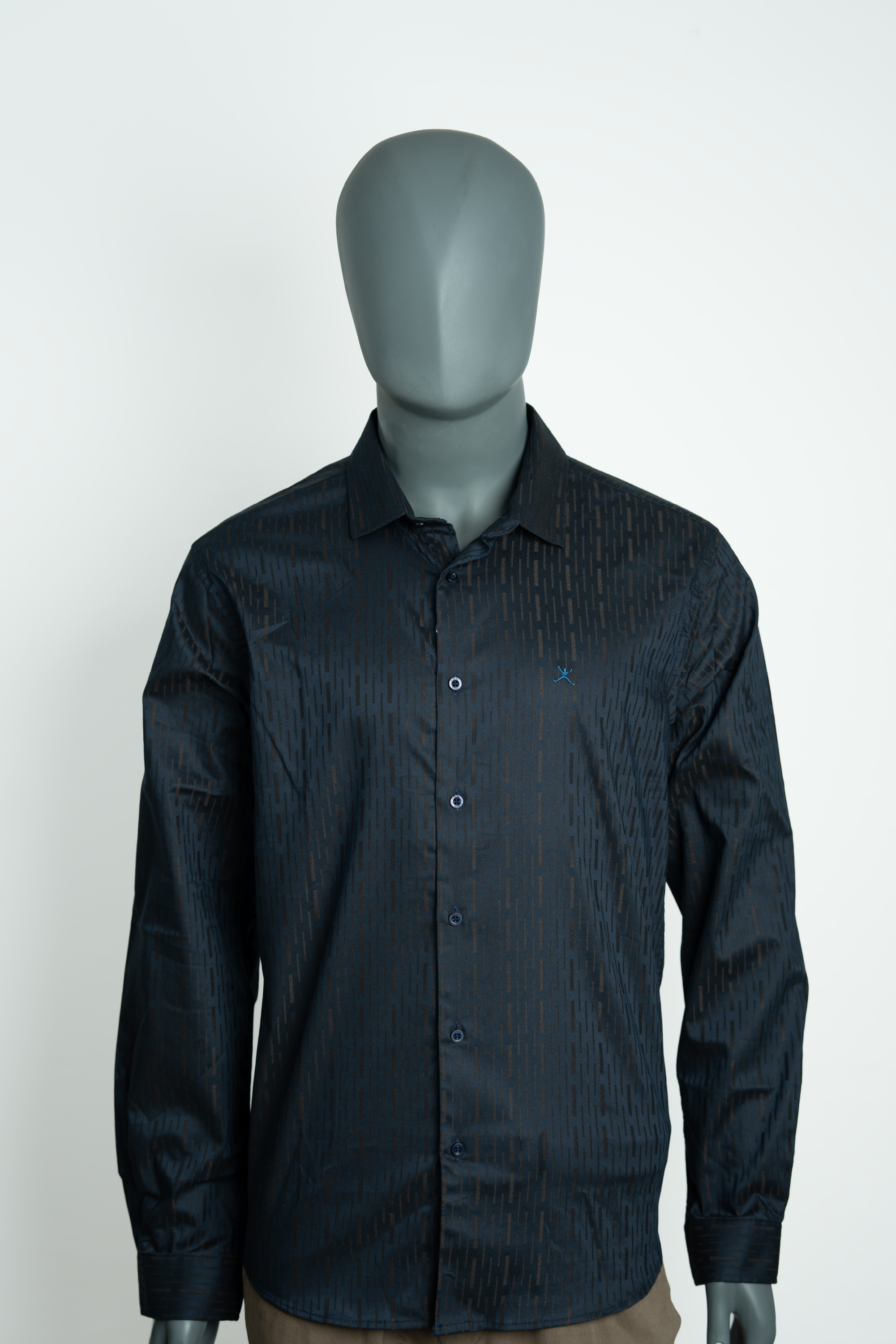 Slim Fit Plain Shirt - L/S