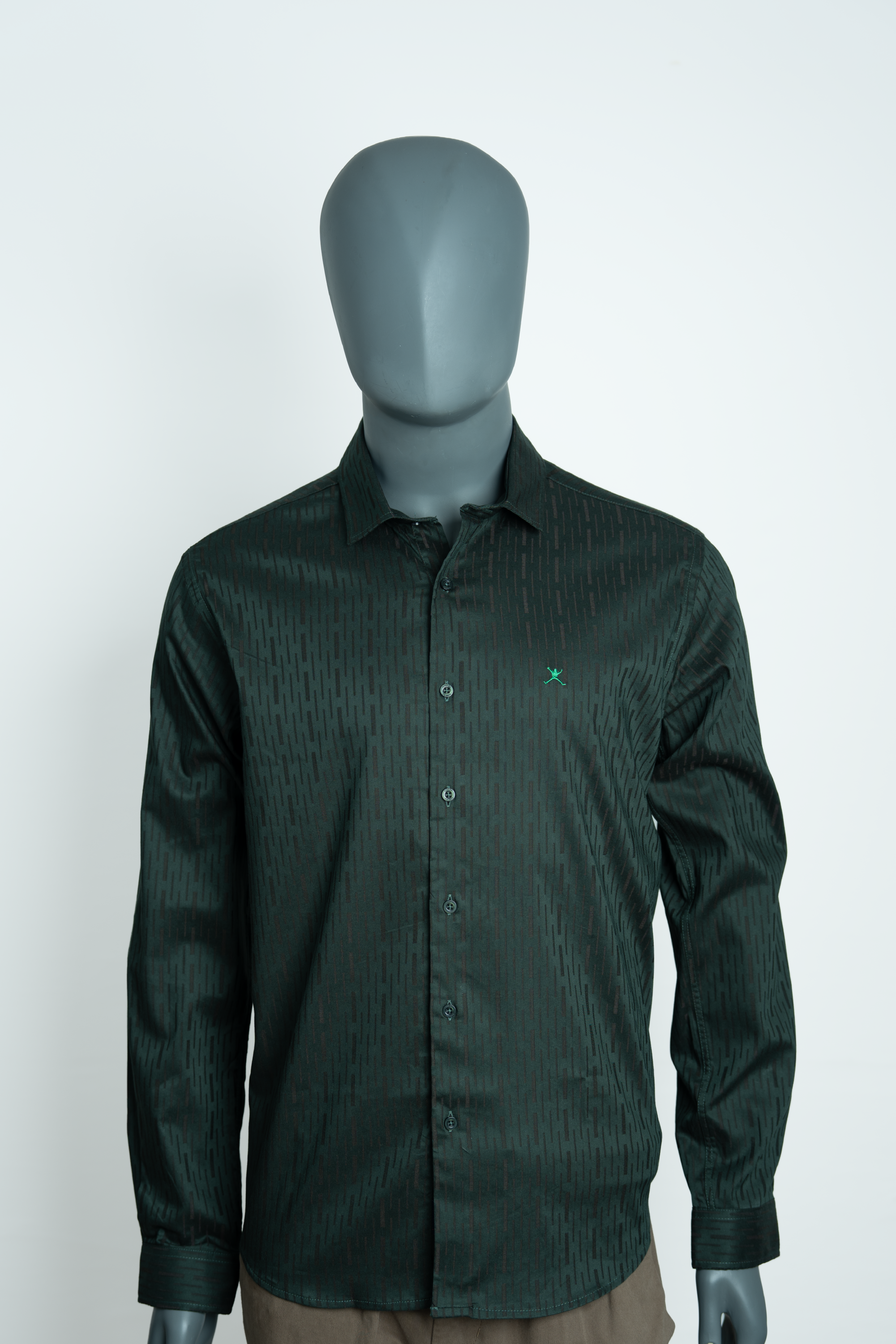 Slim Fit Plain Shirt - L/S