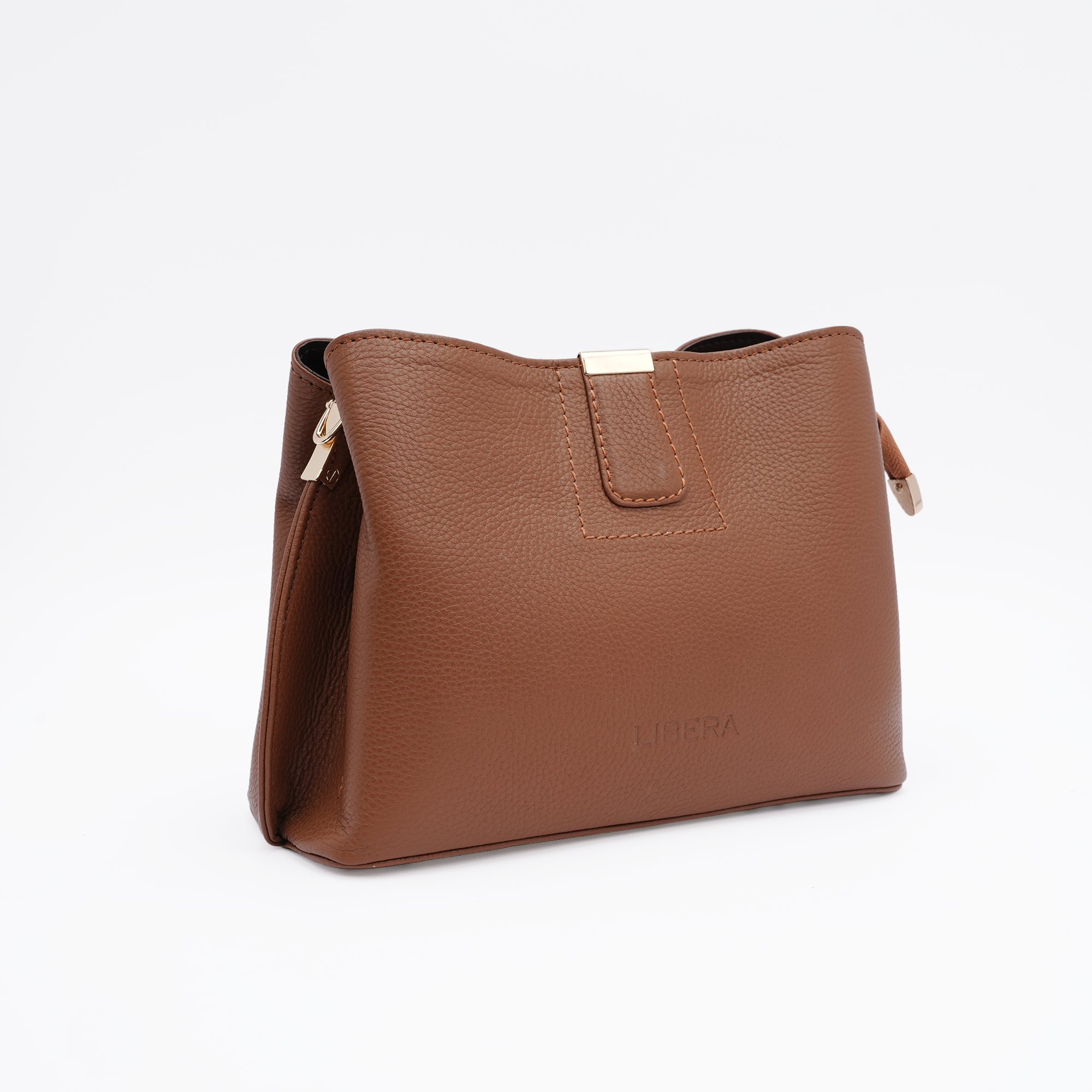 Italian Leather Structured Handbag