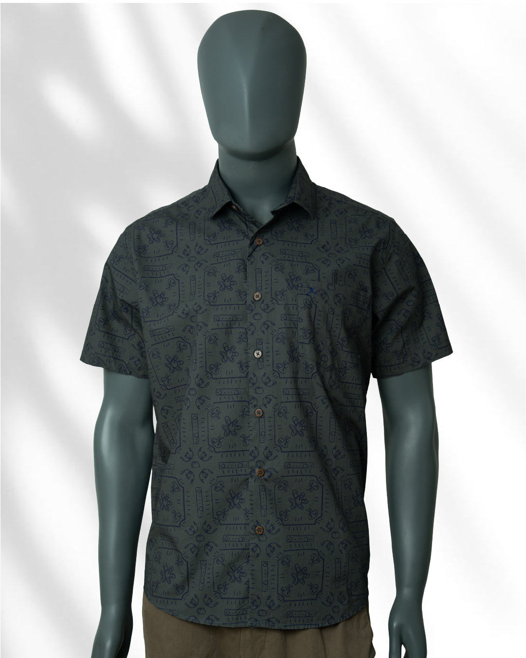 Slim Fit Printed Shirt - S/S