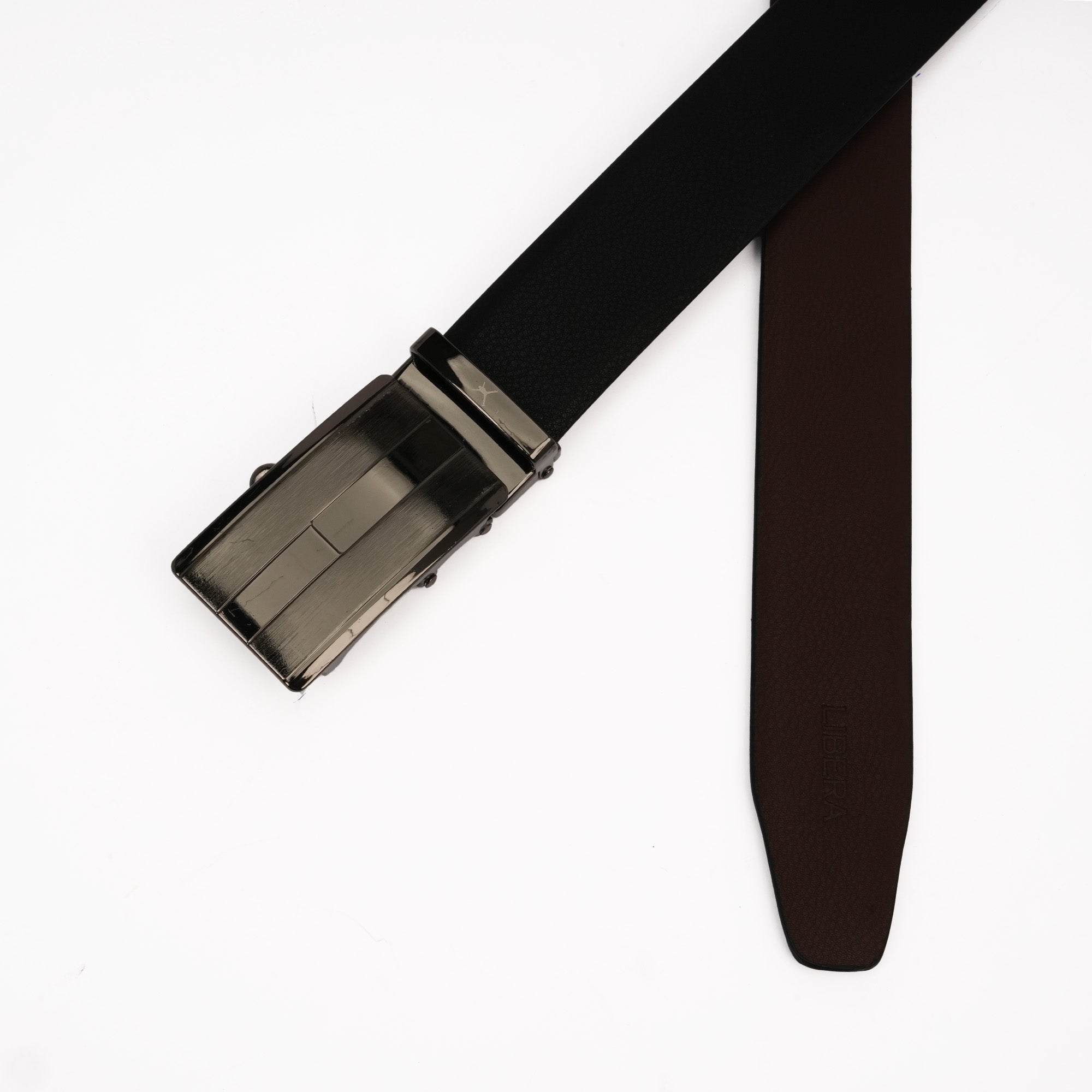 Genuine Leather Auto Lock Belt - Black | Brown