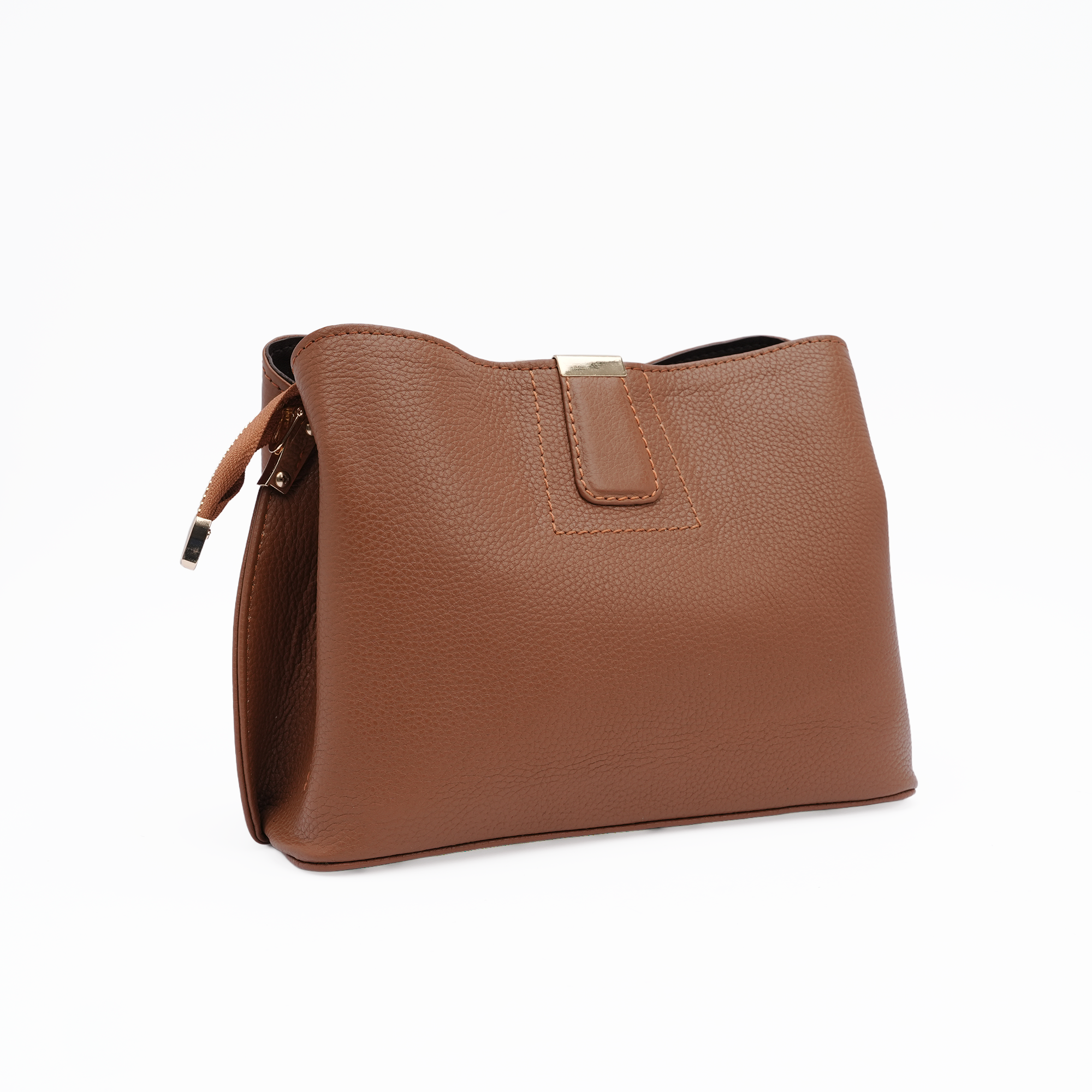 Italian Leather Structured Handbag