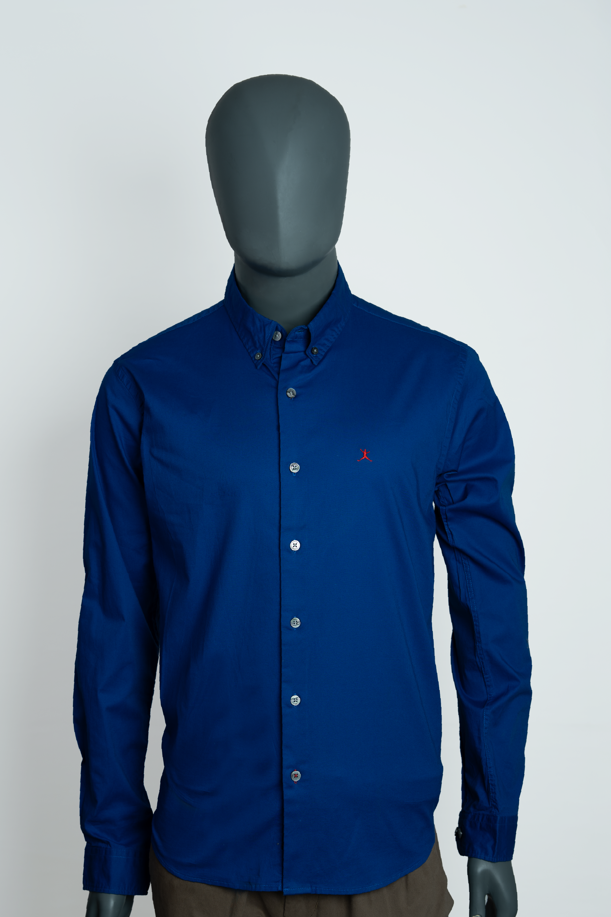Slim Fit Plain Shirt - L/S