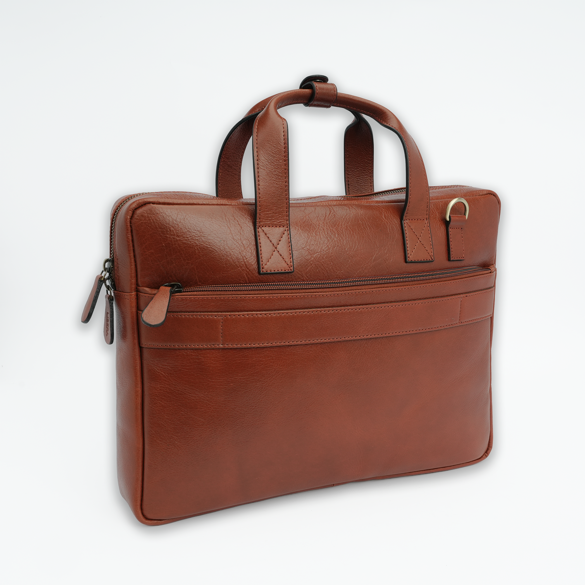 Italian Leather Executive Bag - Tan