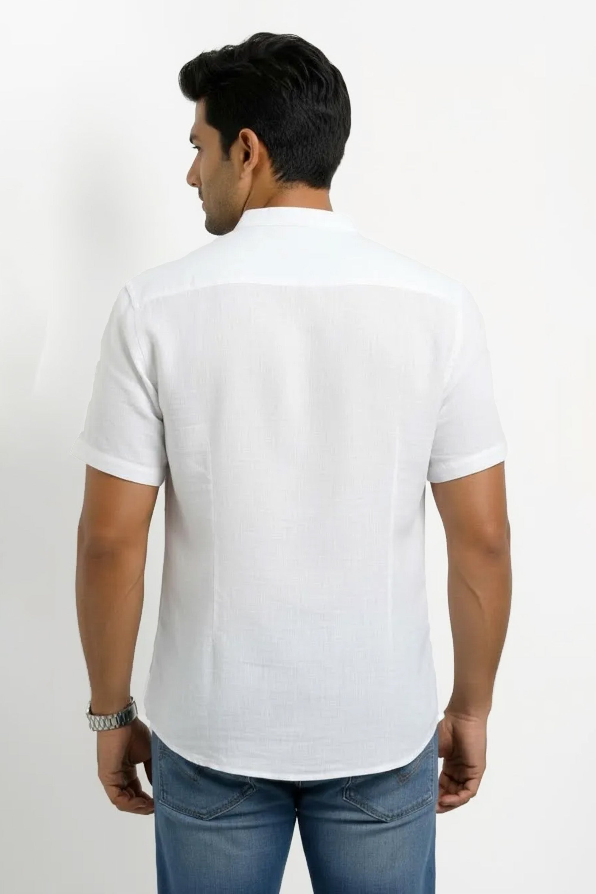 Slim Fit Linen Cotton S/S Shirt