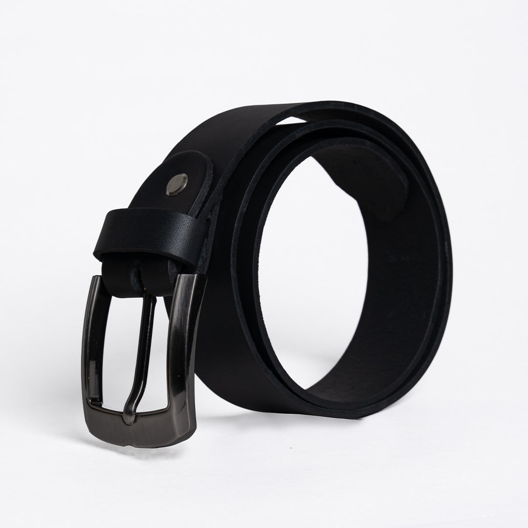 Gents Casual Leather Belt - Black