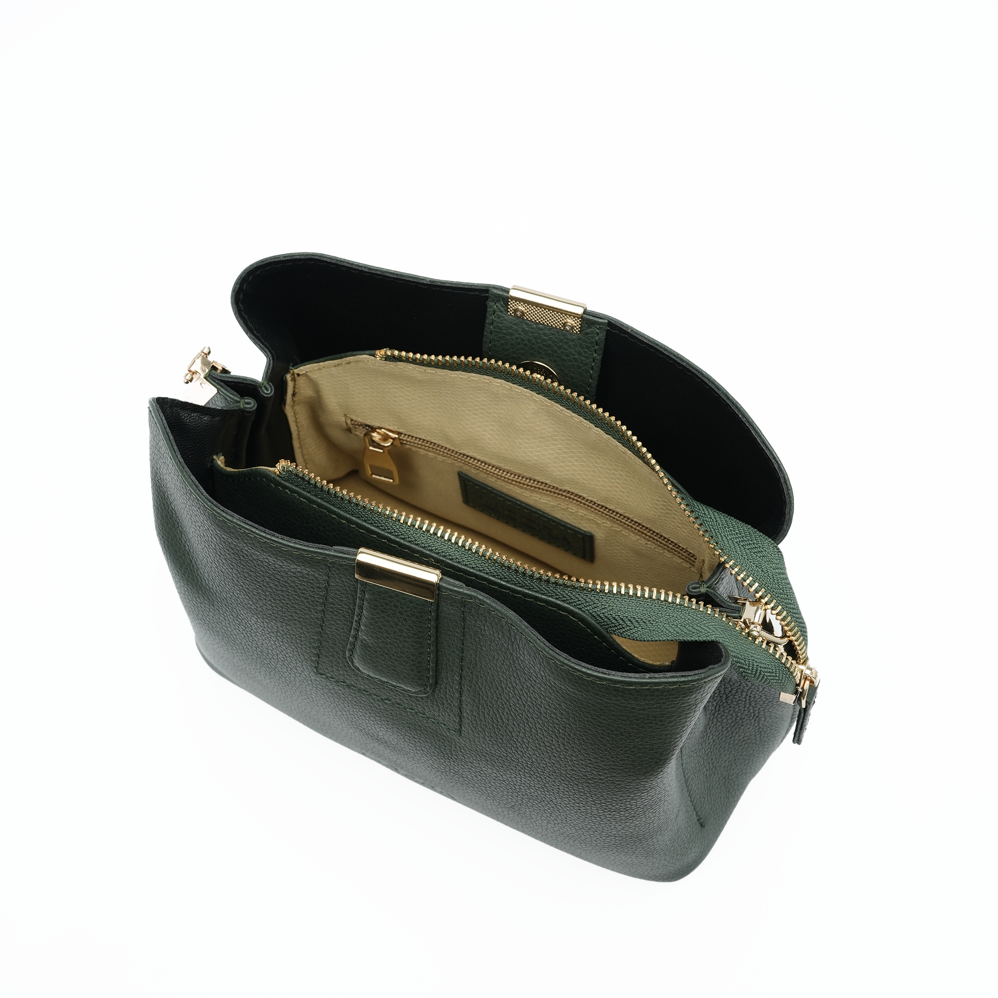 Italian Leather Structured Handbag