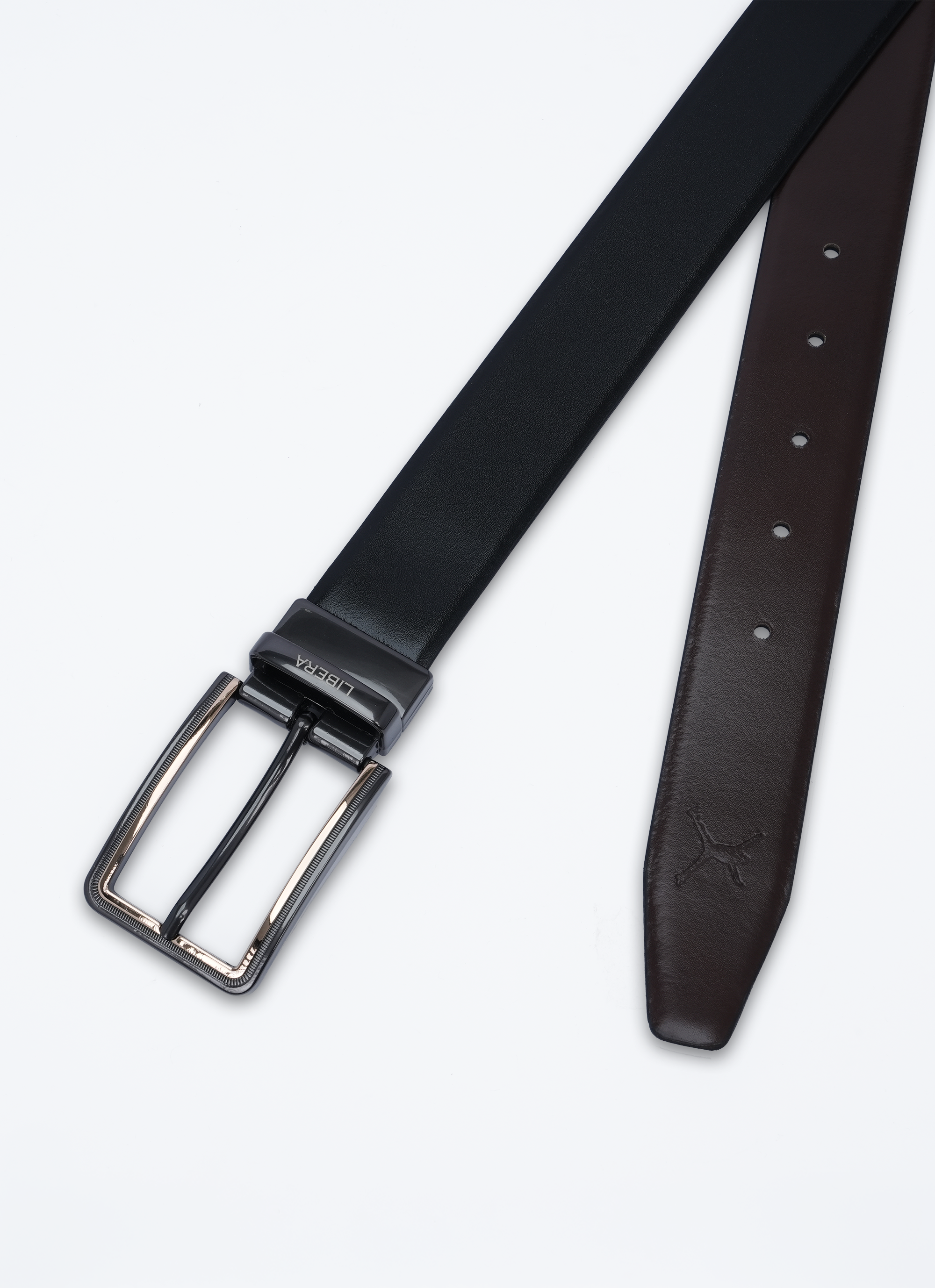 Reversible Standard Lock Belt - Black & Coffee Brown