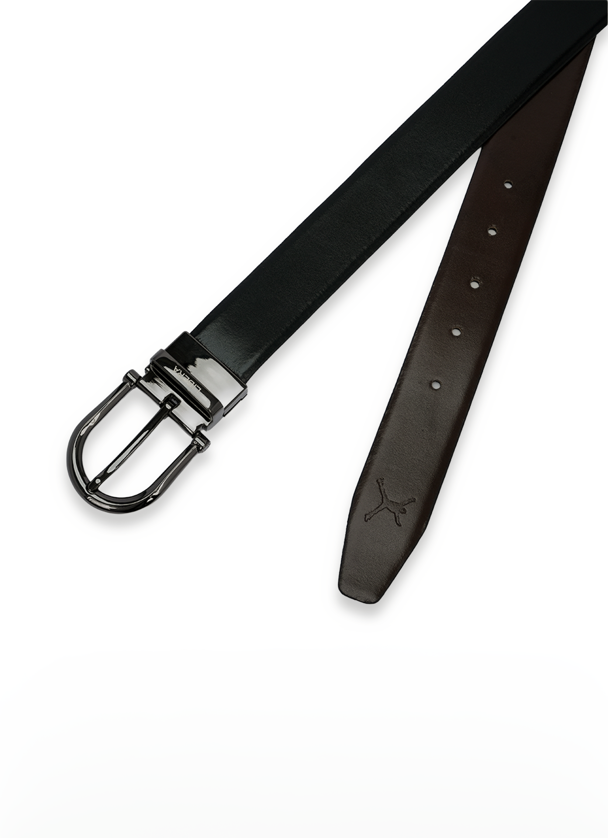 Reversible Standard Lock Belt - Black & Coffee Brown