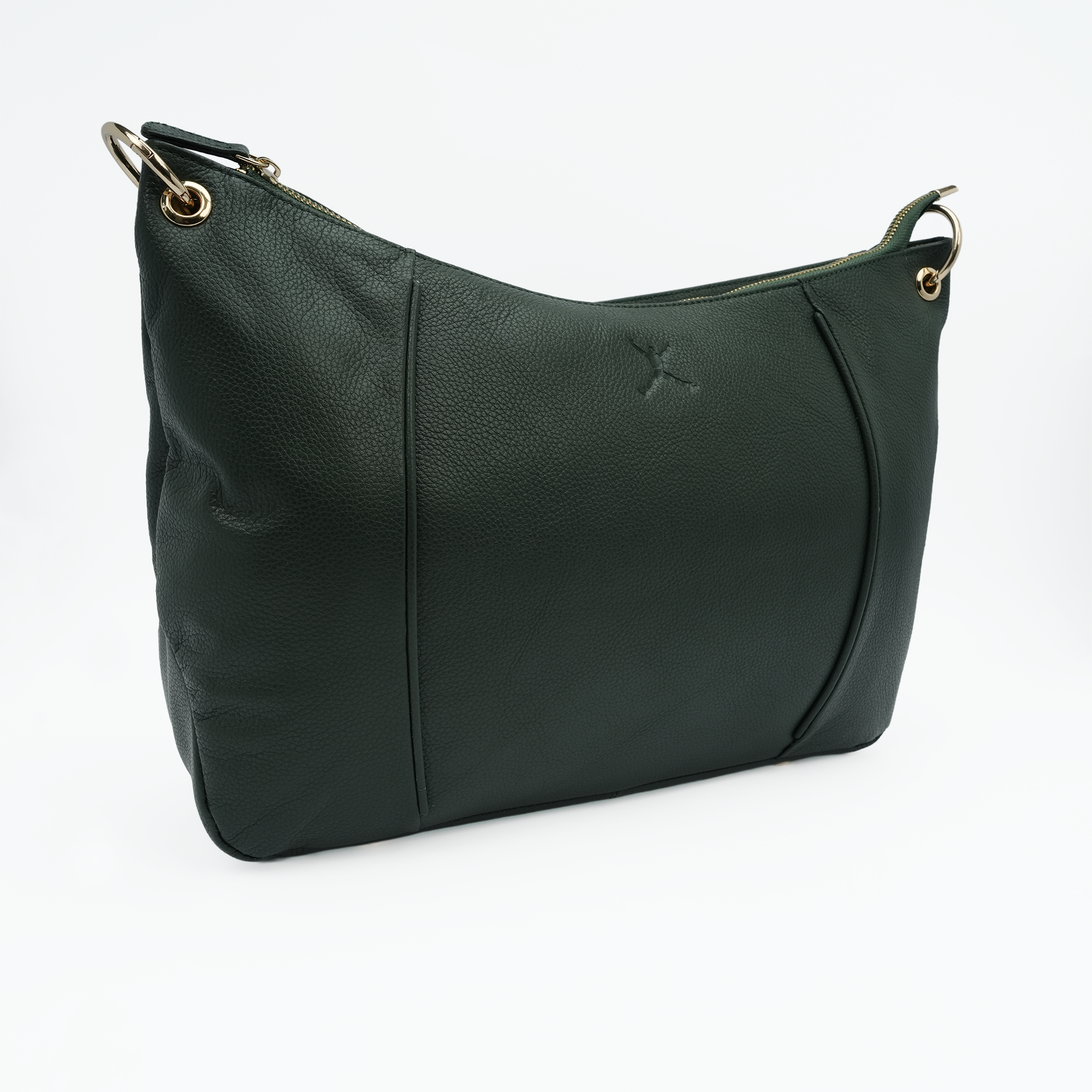 Italian Leather Slouch Hobo Bag