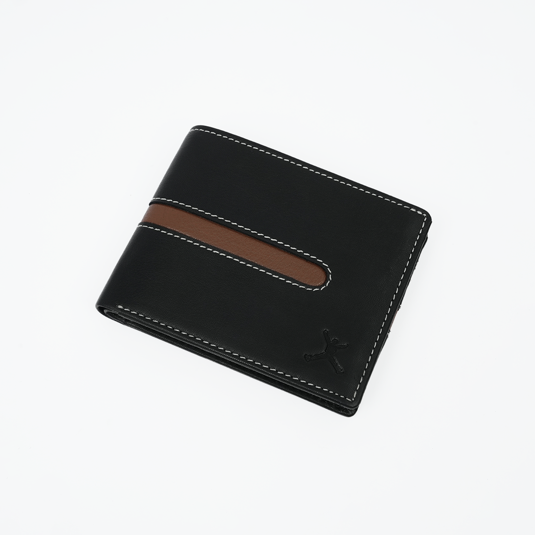 Genuine Leather RFID Wallet - Black