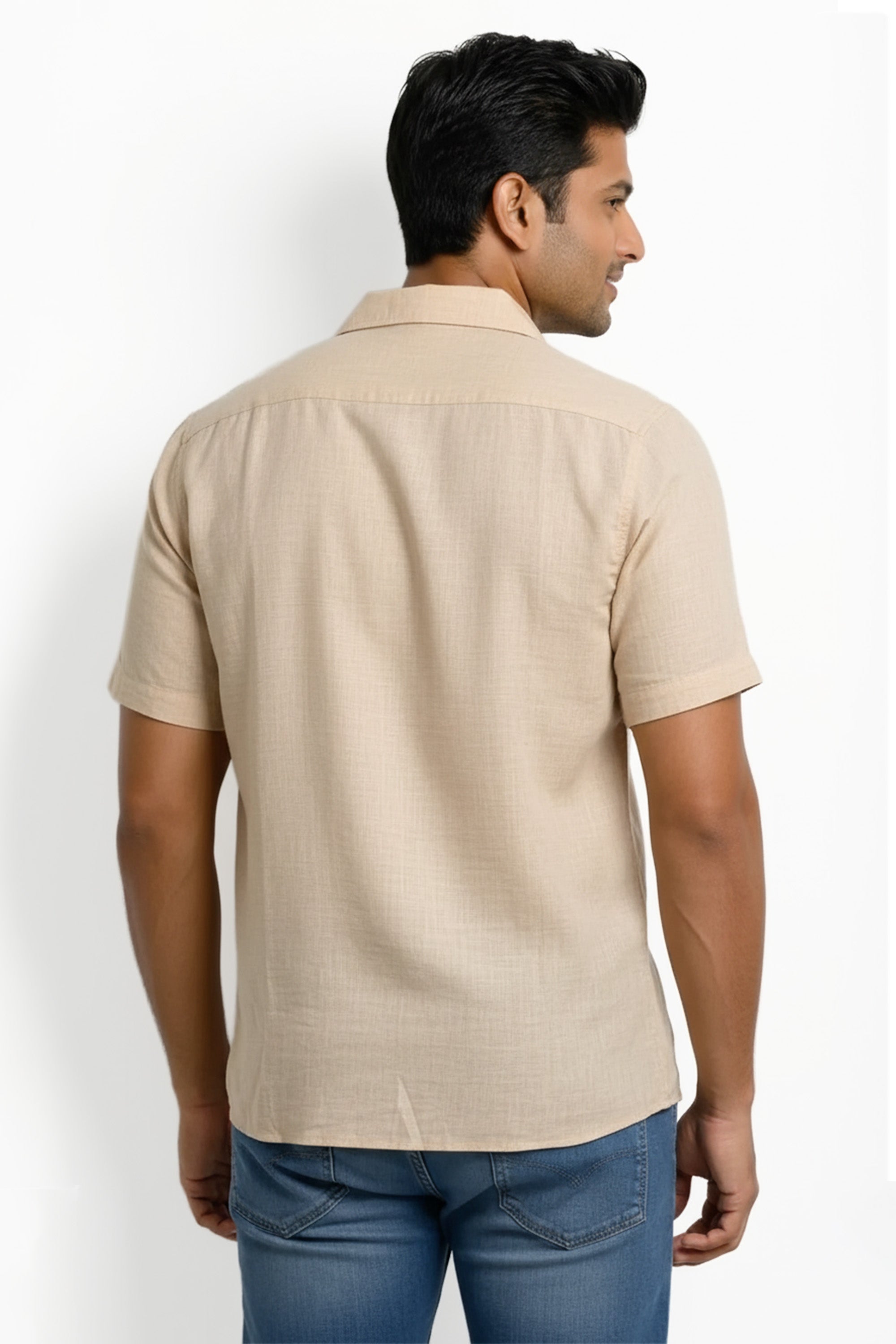Slim Fit Cotton Printed S/S Shirt