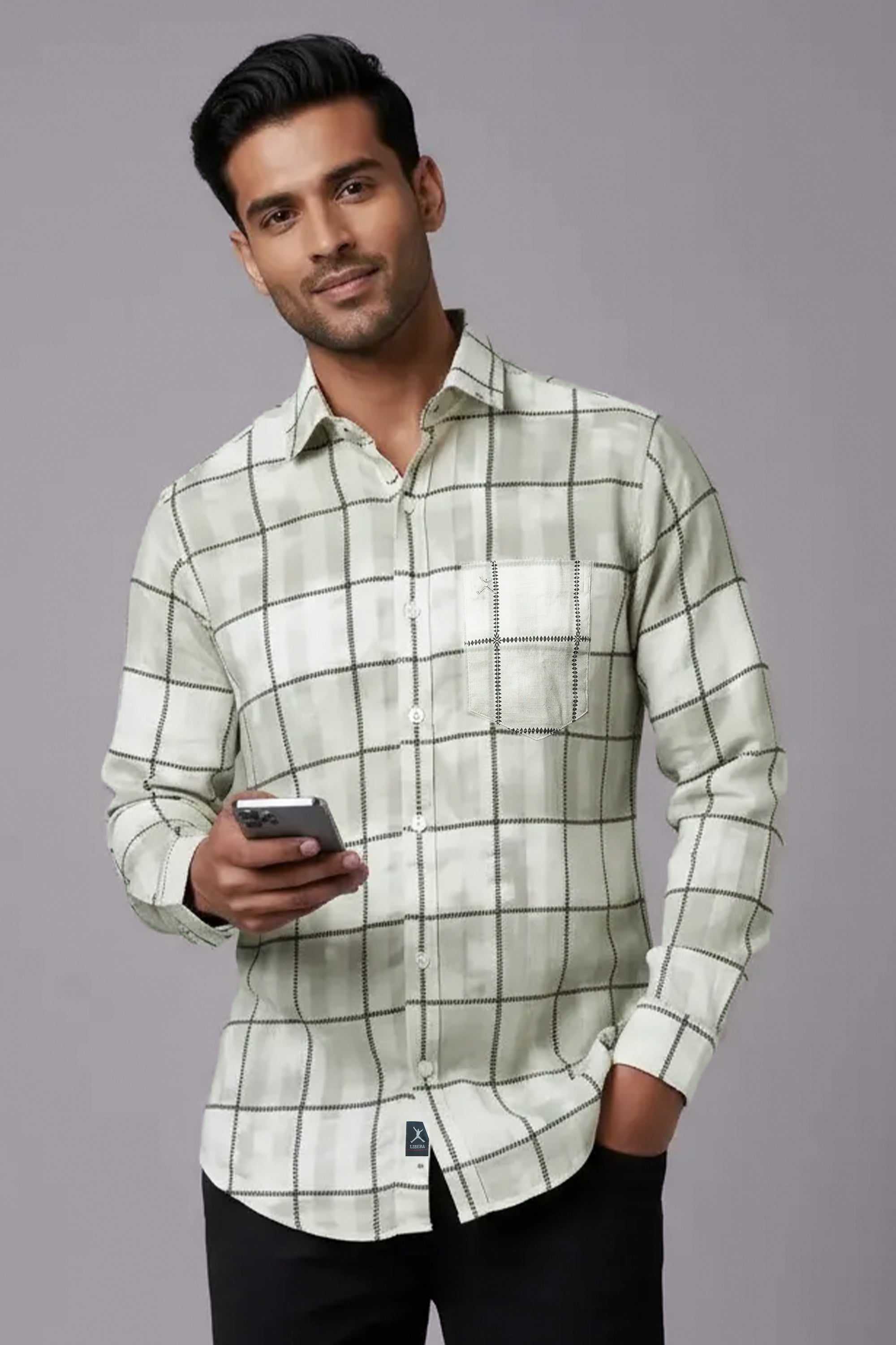 Slim Fit Printed L/S Shirt