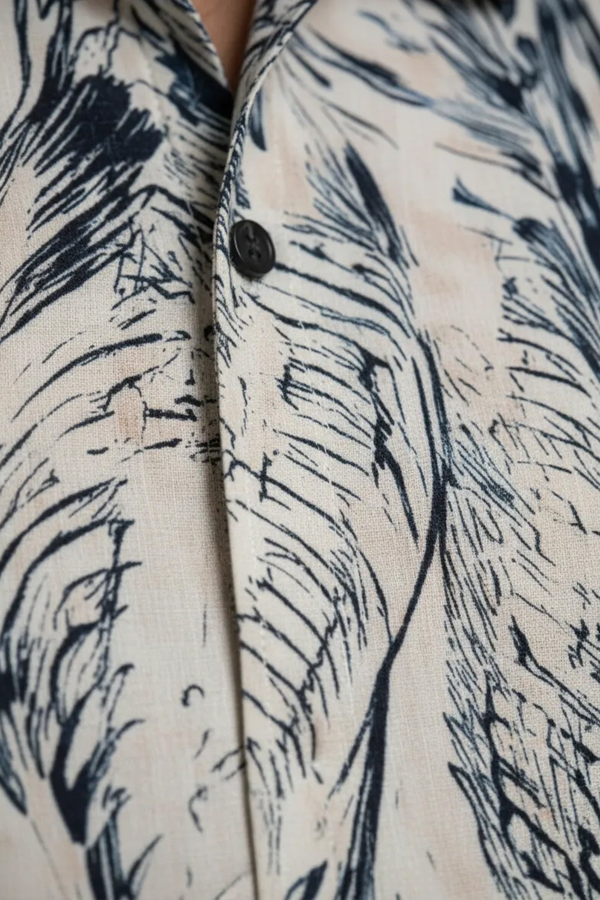 Slim Fit Fern Printed L/S Shirt