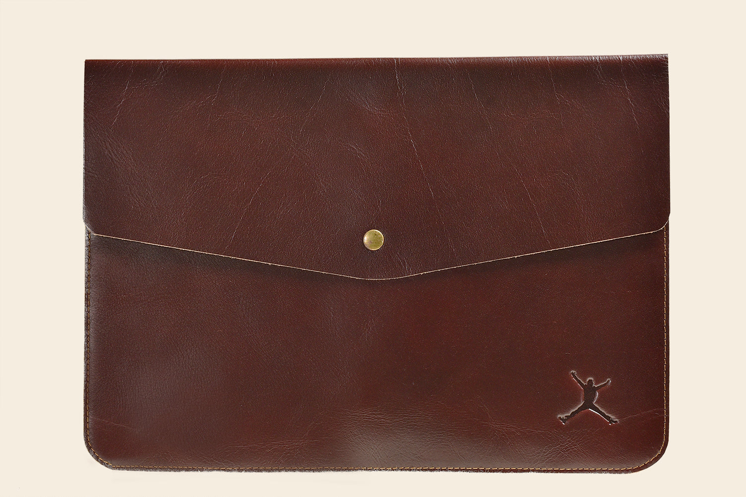 Leather Laptop Sleeve - Dark Brown