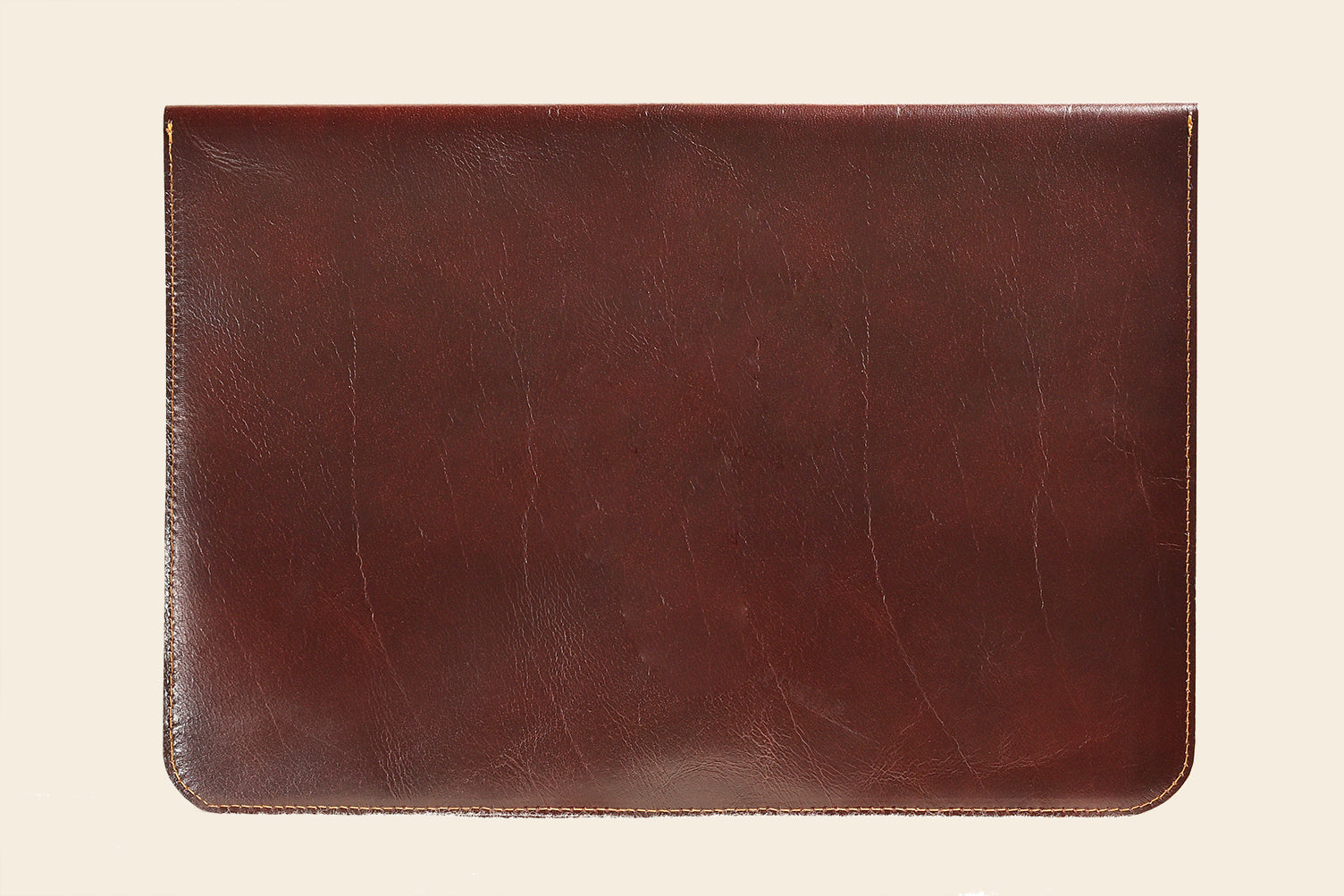 Leather Laptop Sleeve - Dark Brown