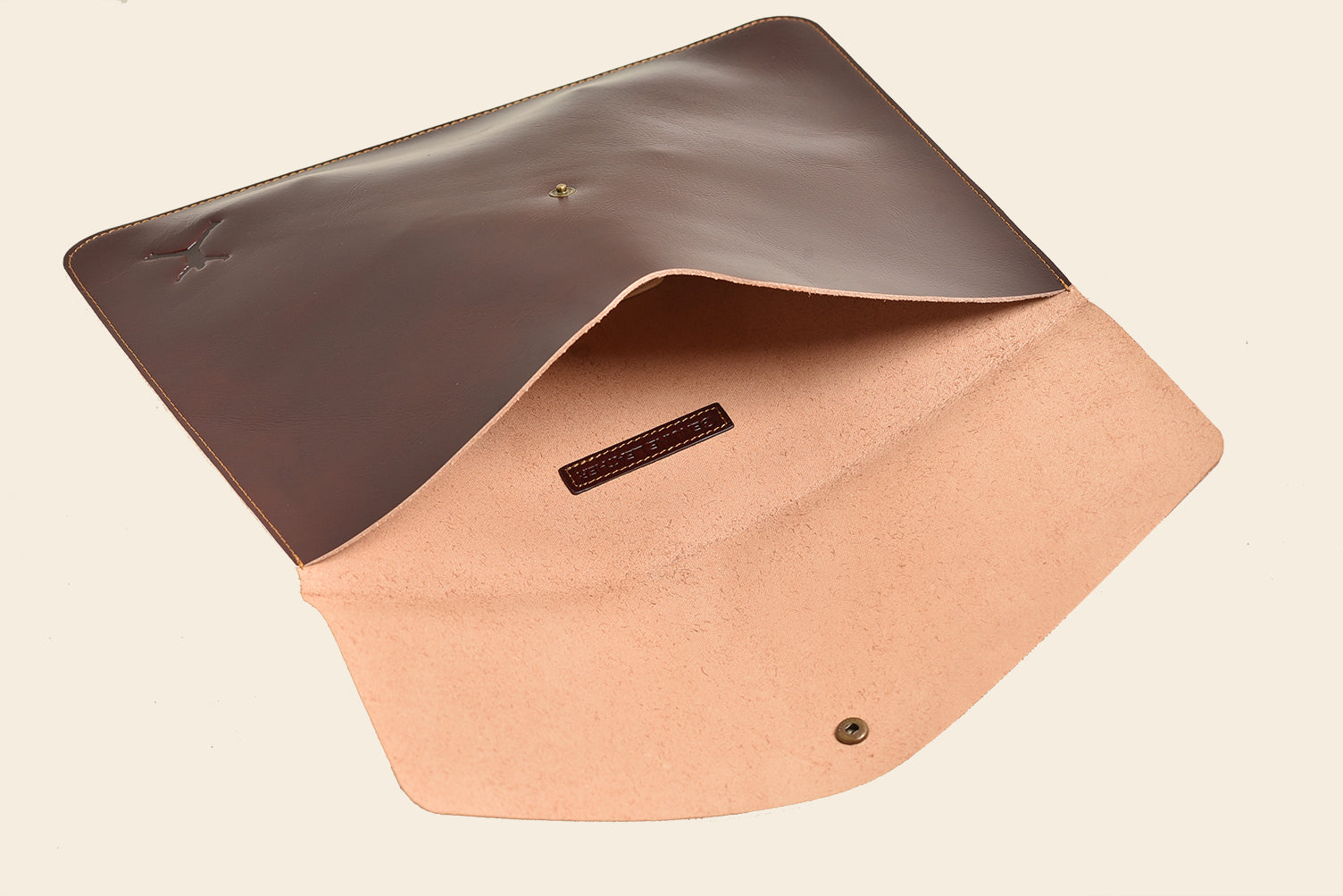 Leather Laptop Sleeve - Dark Brown