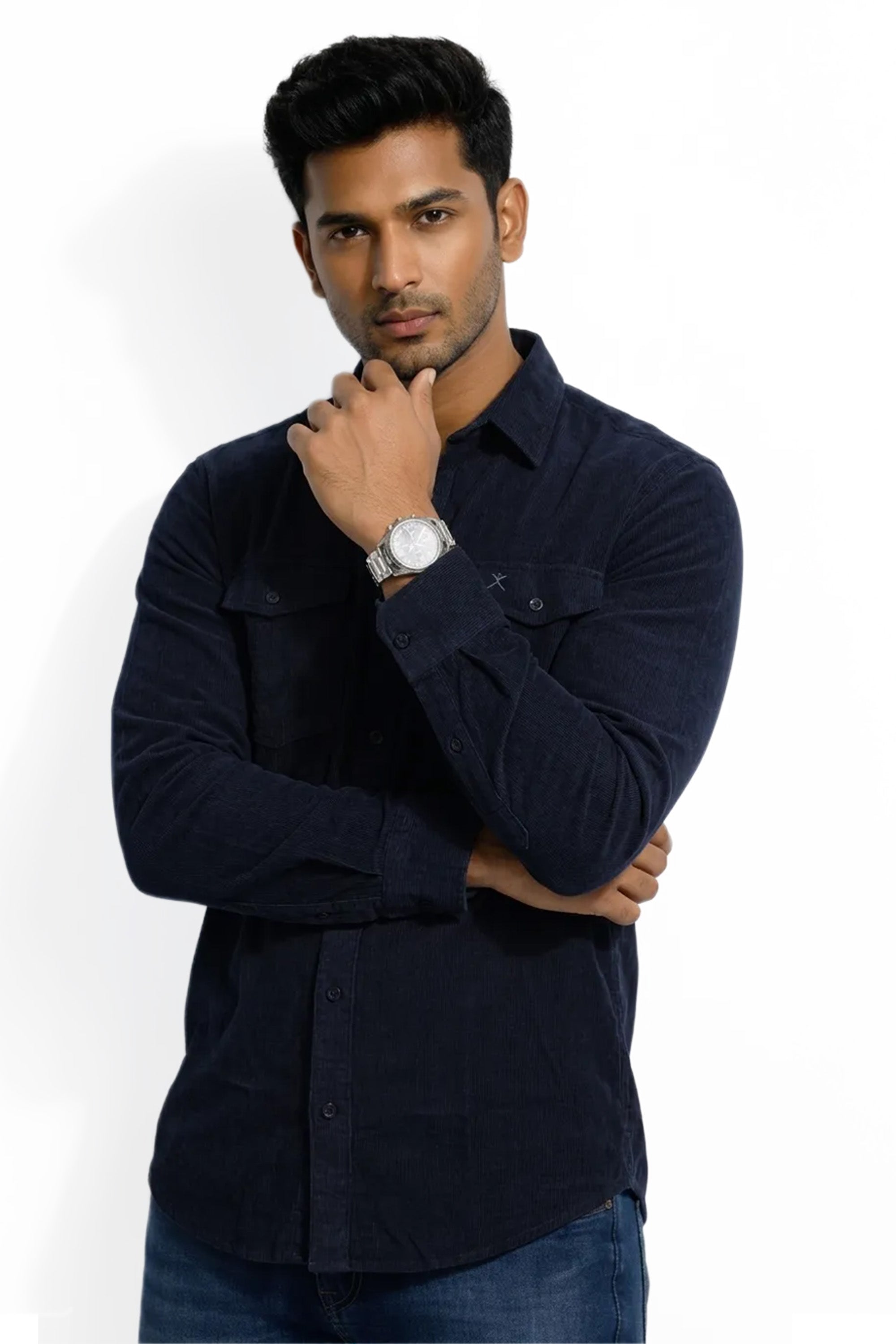 Slim Fit Cotton Corduroy L/S Shirt