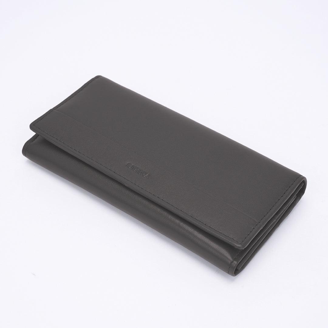 Genuine Leather Ladies Wallet - Light Grey