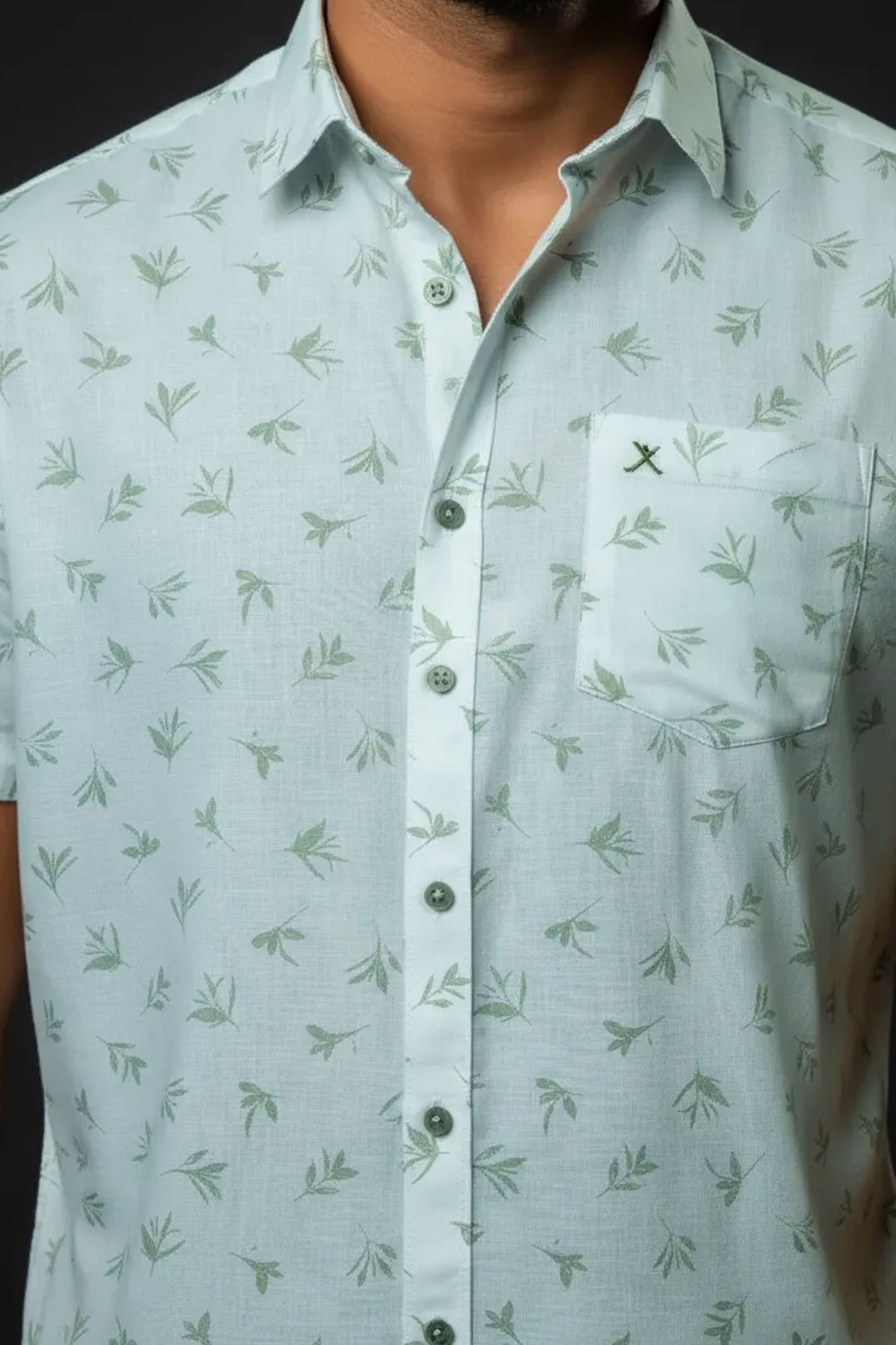 Slim Fit Printed S/S Shirt