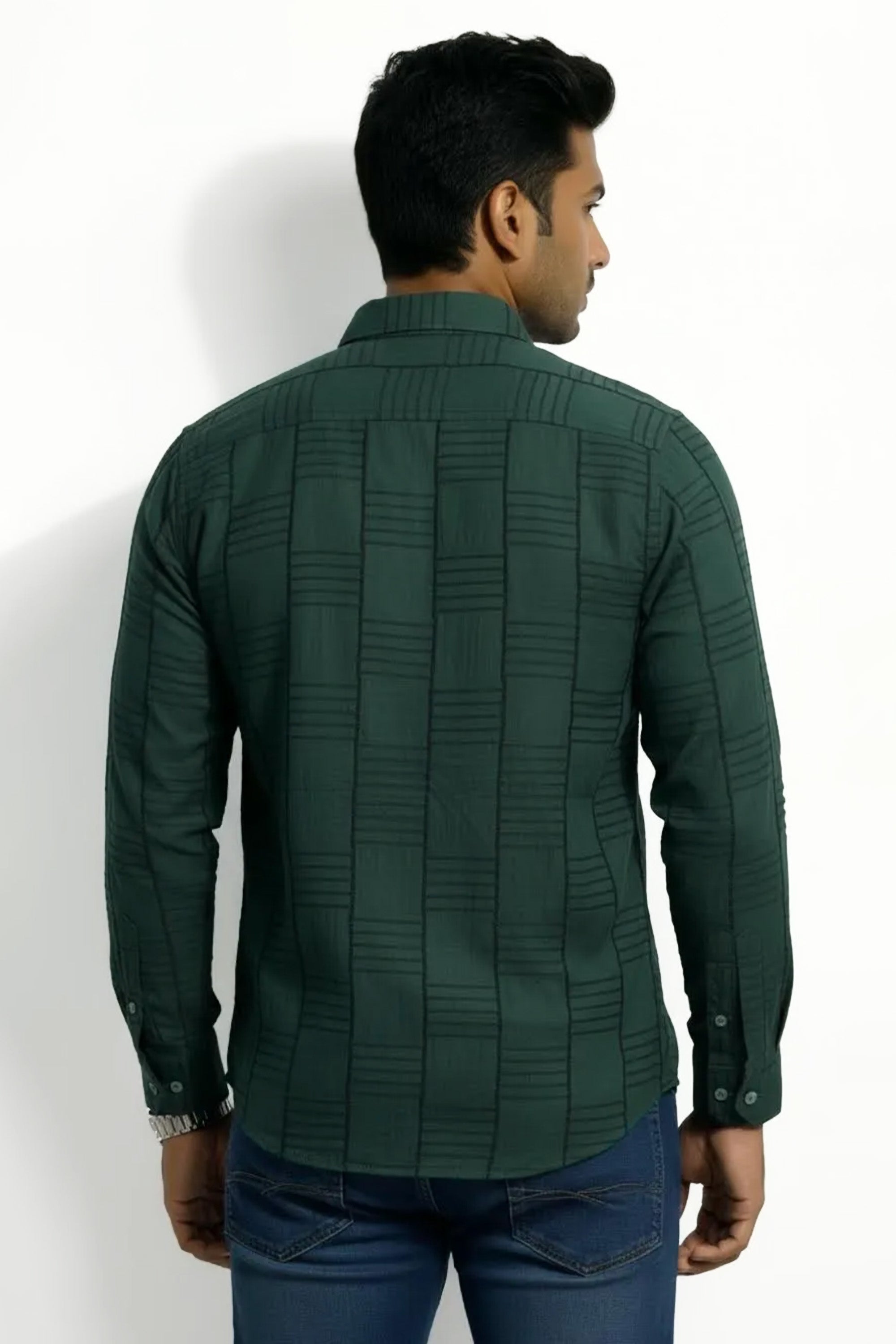 Slim Fit Cotton Plain L/S Shirt