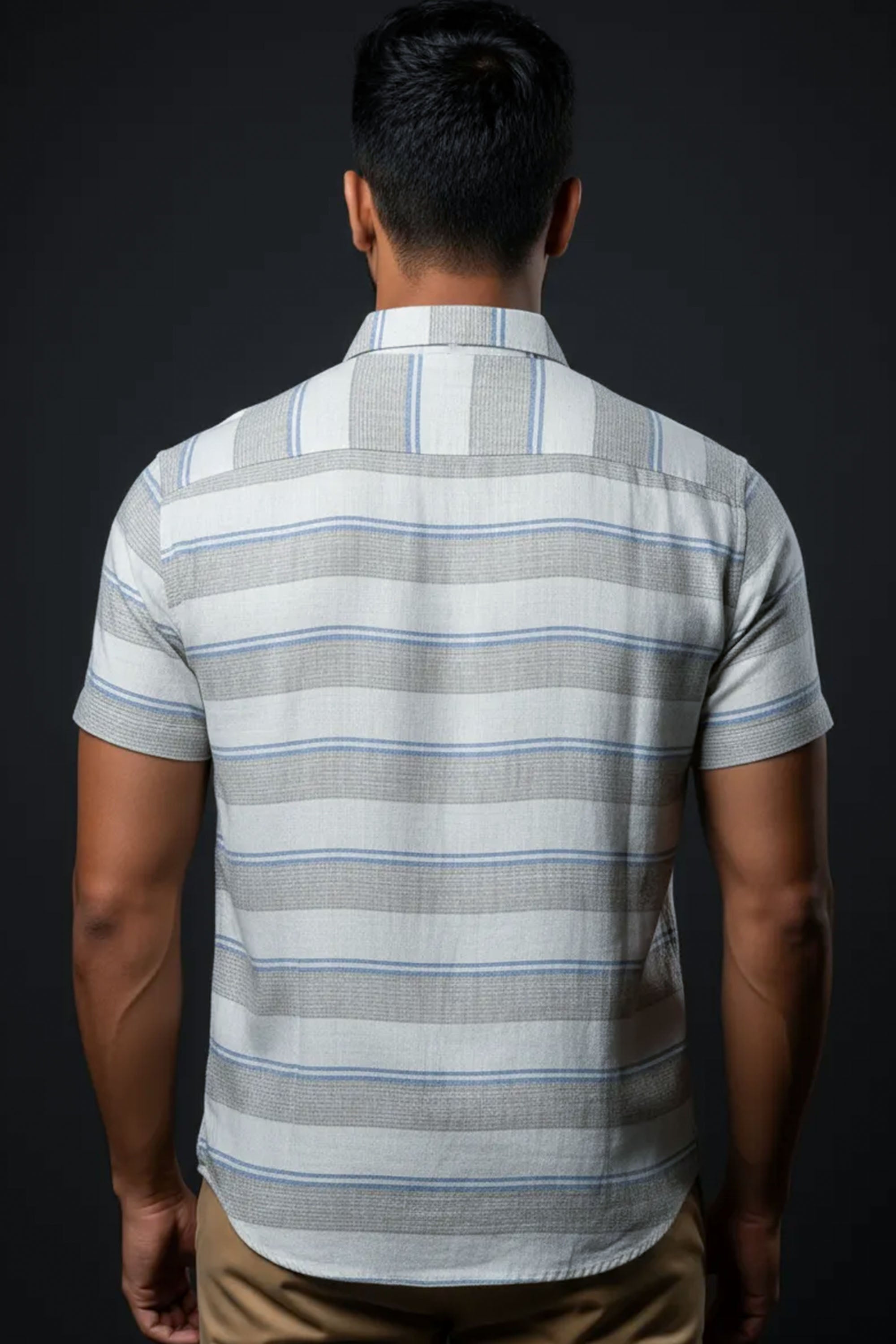 Slim Fit Horizontal Stripes - S/S Shirt