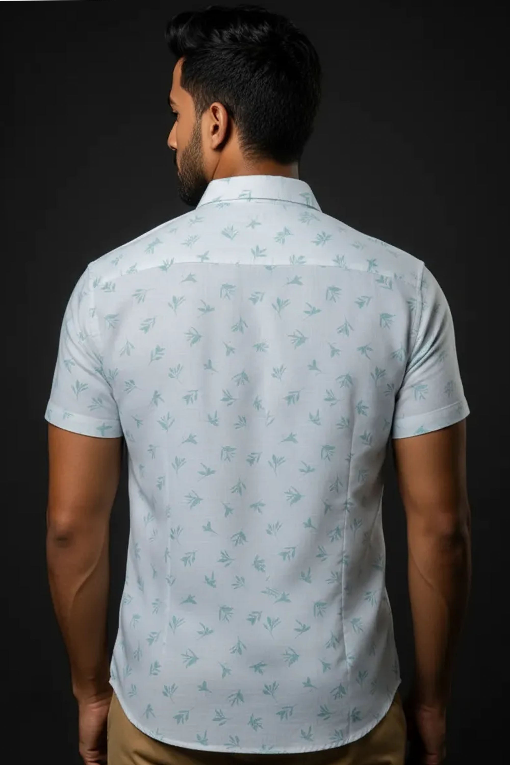 Slim Fit Printed S/S Shirt