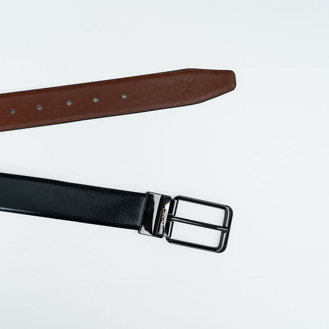 Reversible Standard Lock Belt - Black & Dark Tan