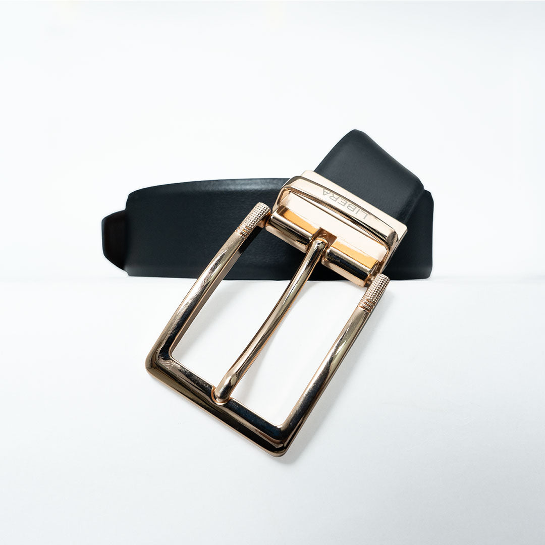 Reversible Standard Lock Belt - Black & Coffee Brown