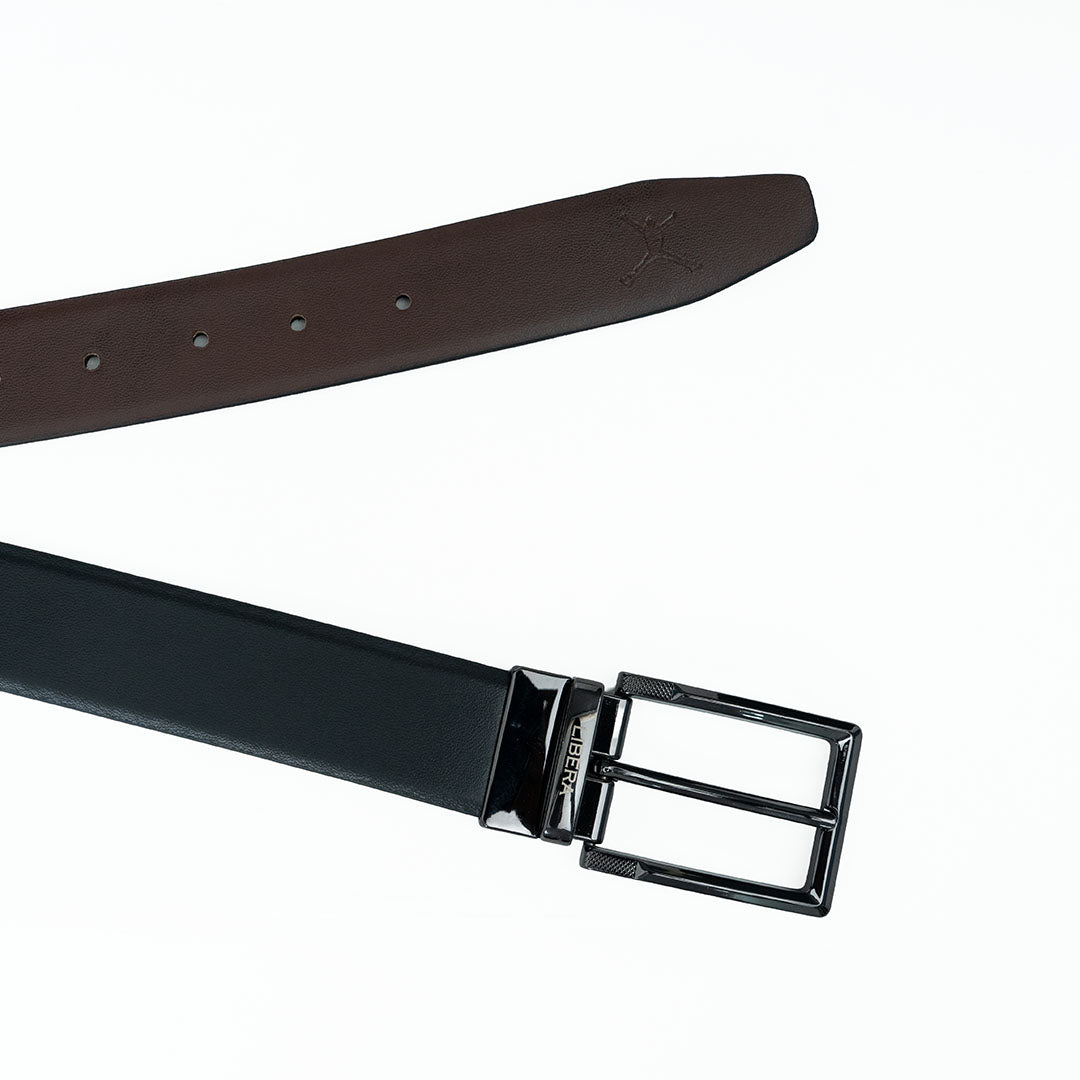 Reversible Standard Lock Belt - Black & Coffee Brown