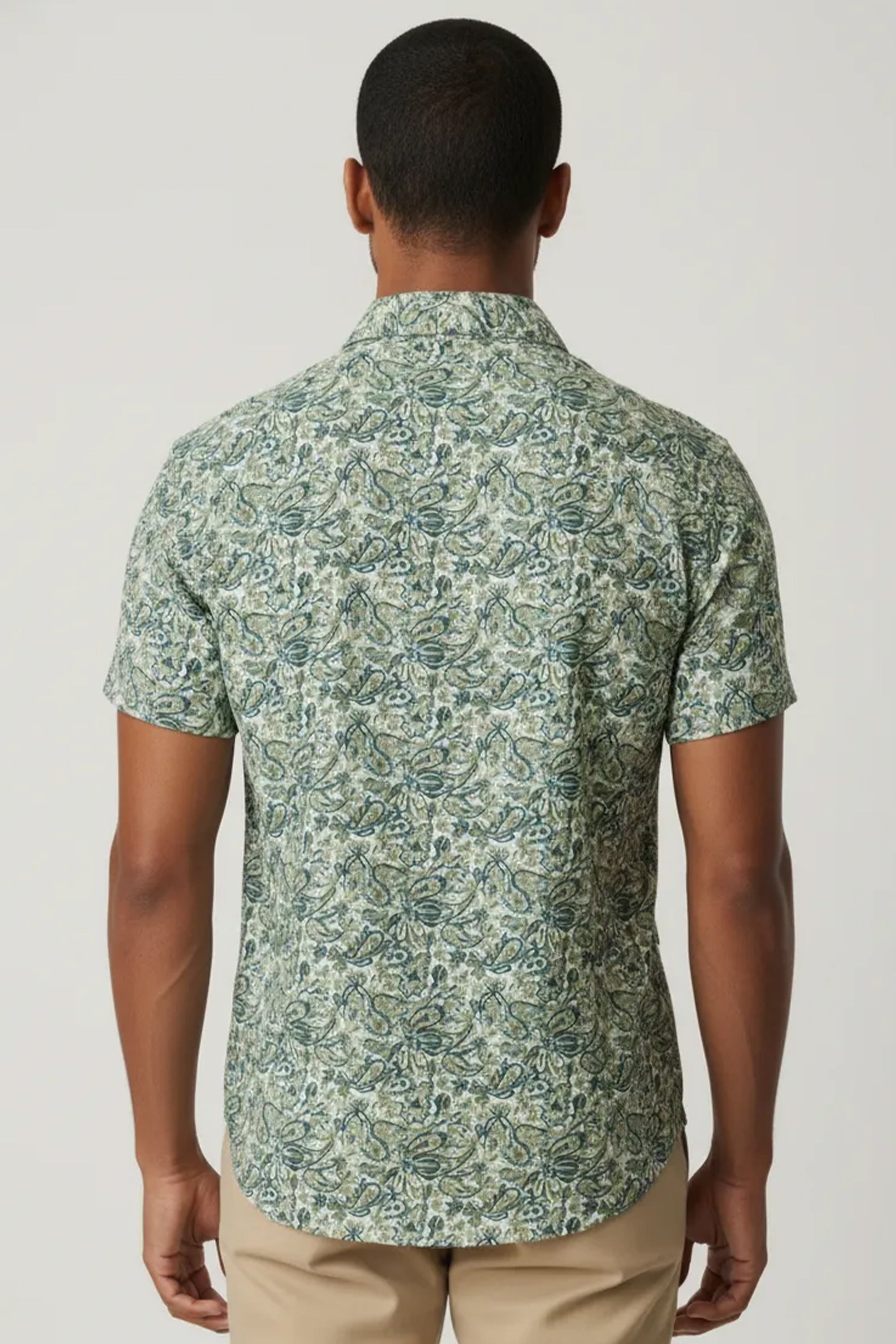 Slim Fit Printed S/S Shirt