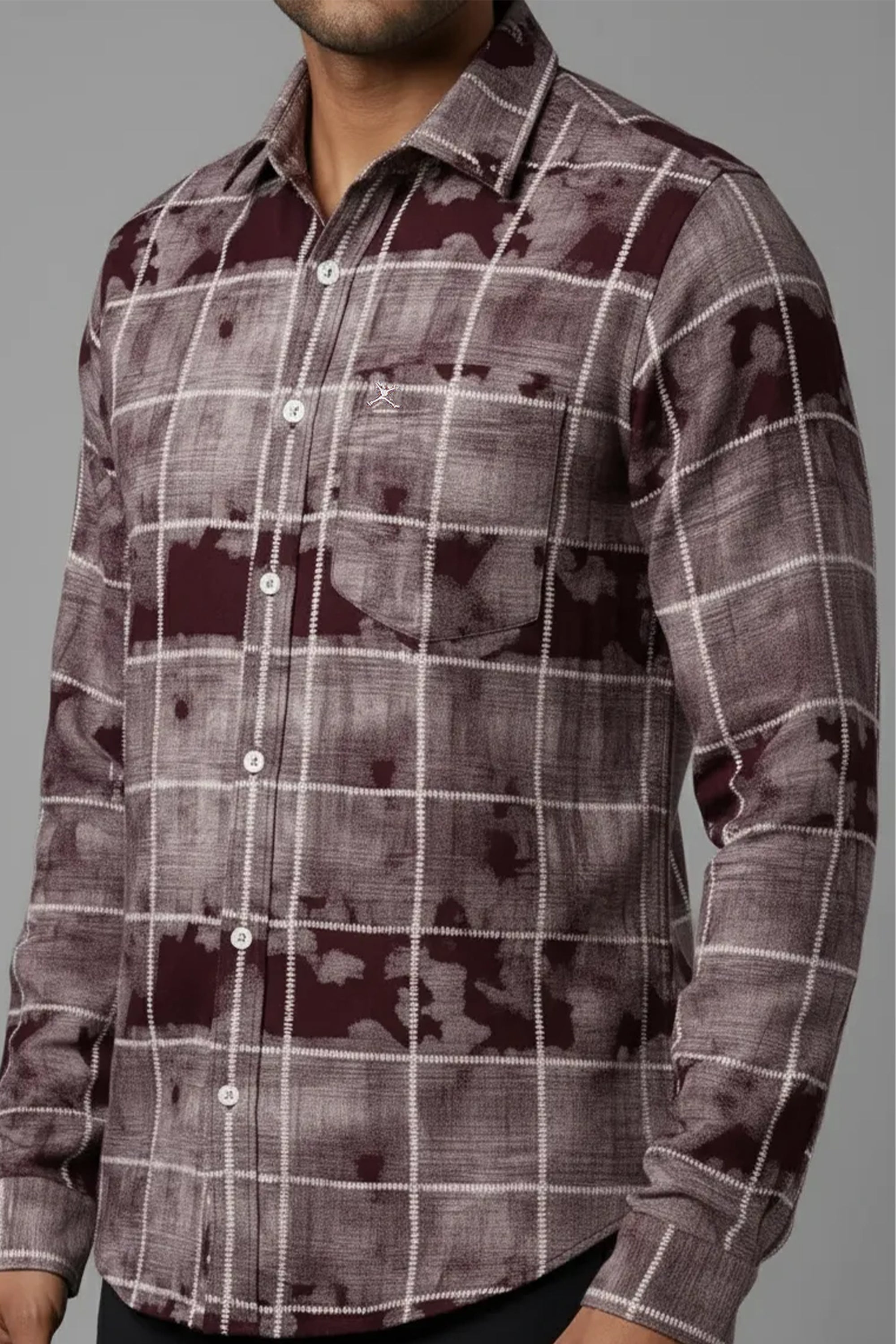 Slim Fit Printed L/S Shirt