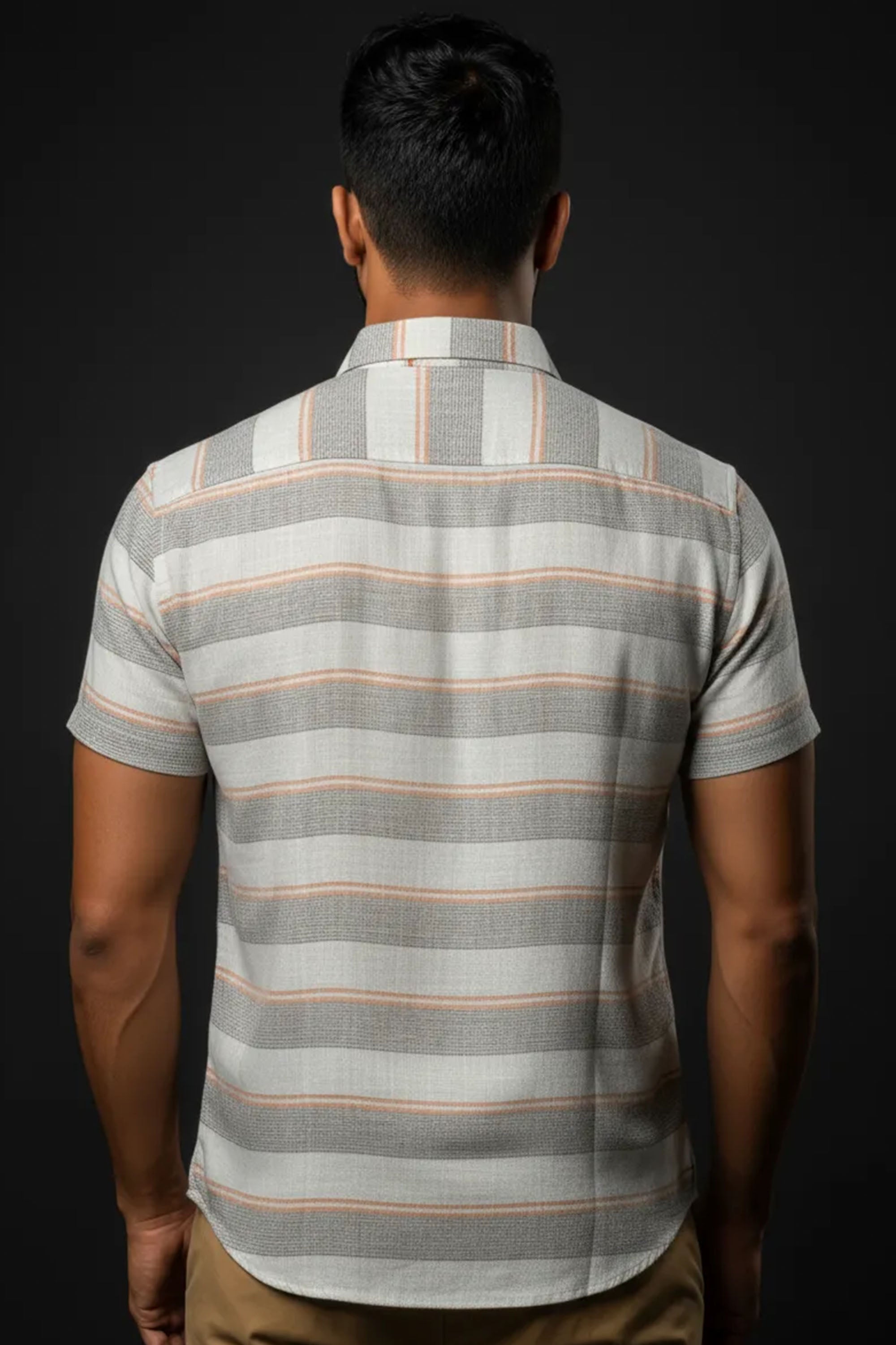 Slim Fit Horizontal Stripes - S/S Shirt