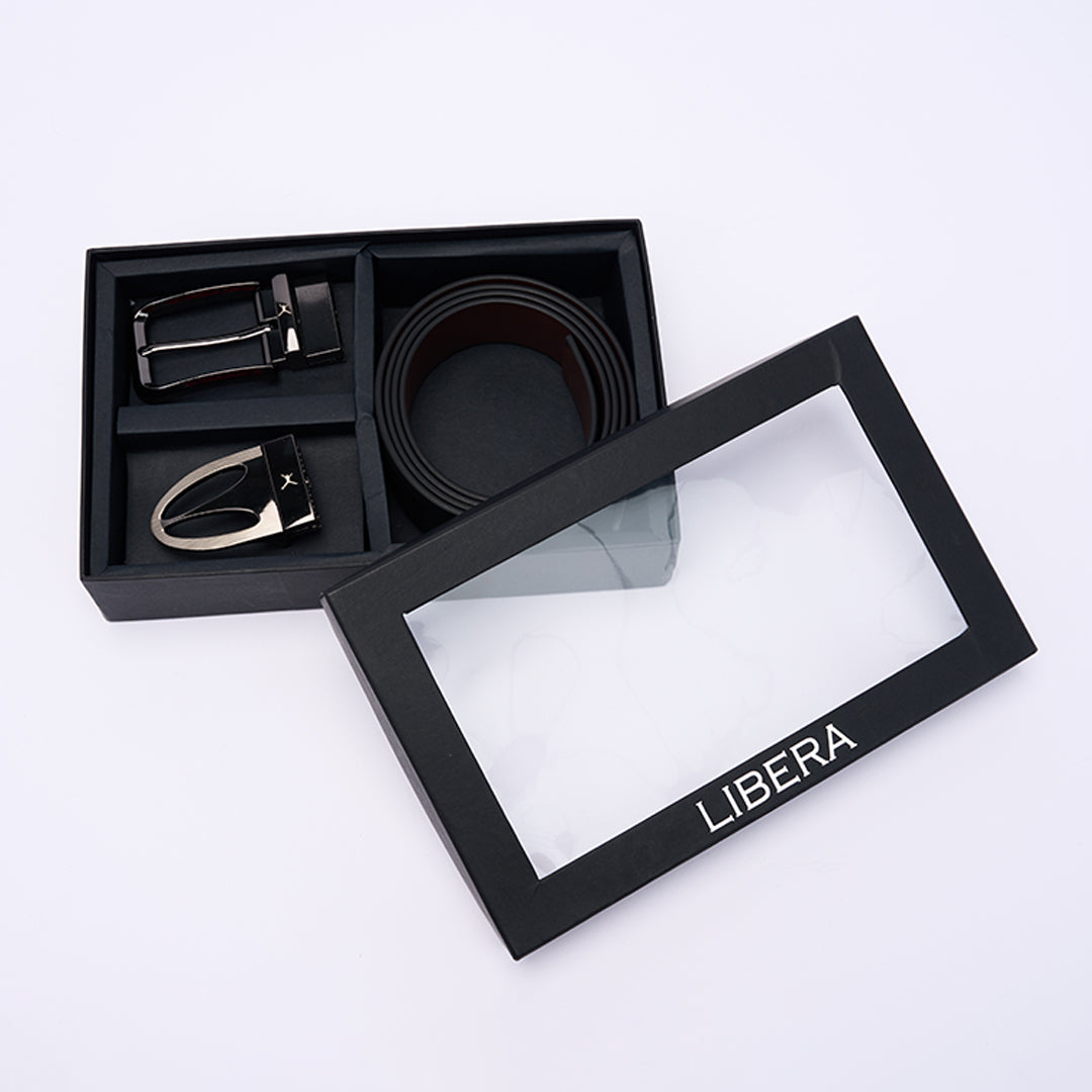 Three Piece Gift Box - Reversible Belt & Buckle