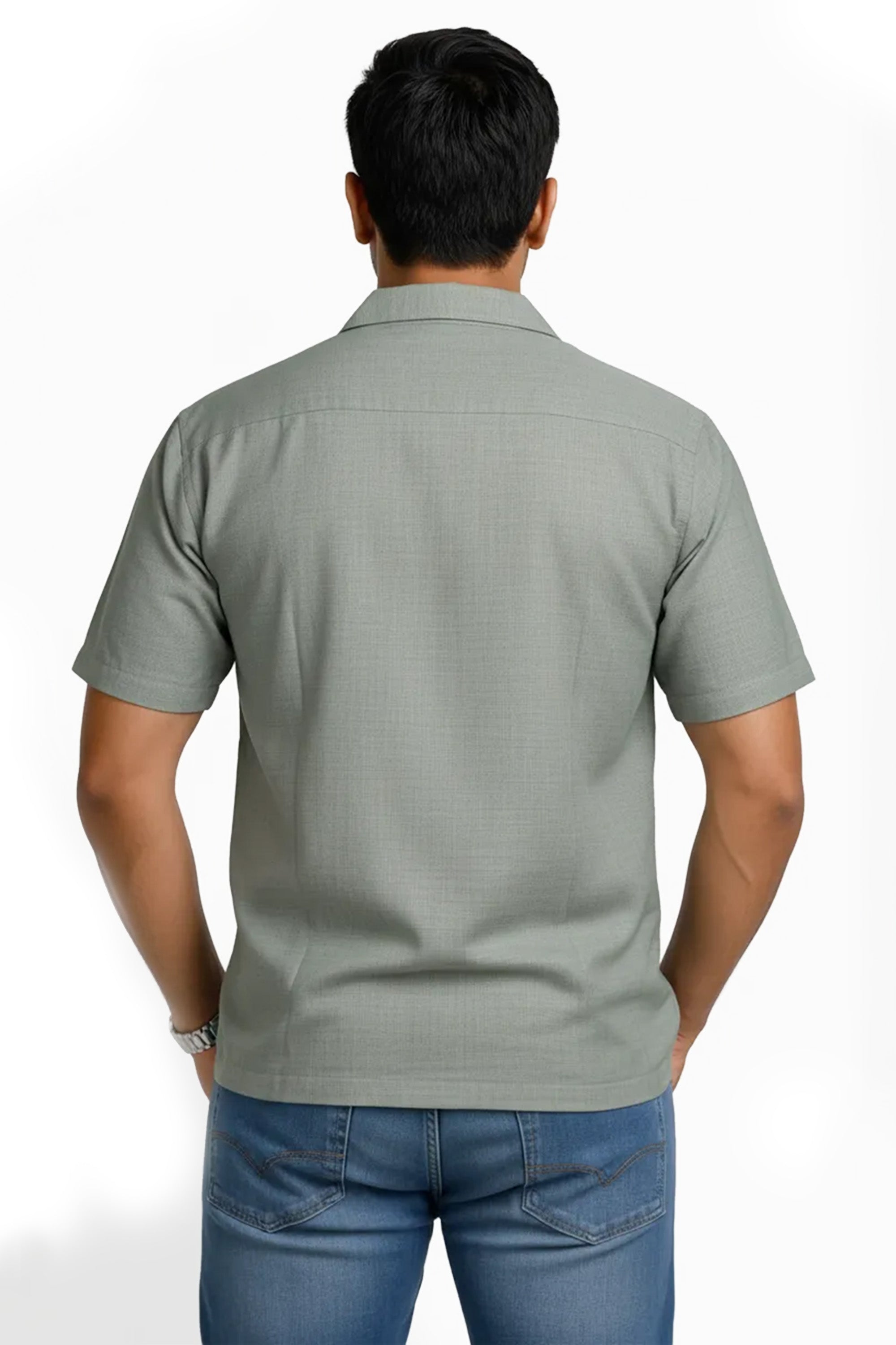 Slim Fit Cotton Printed S/S Shirt