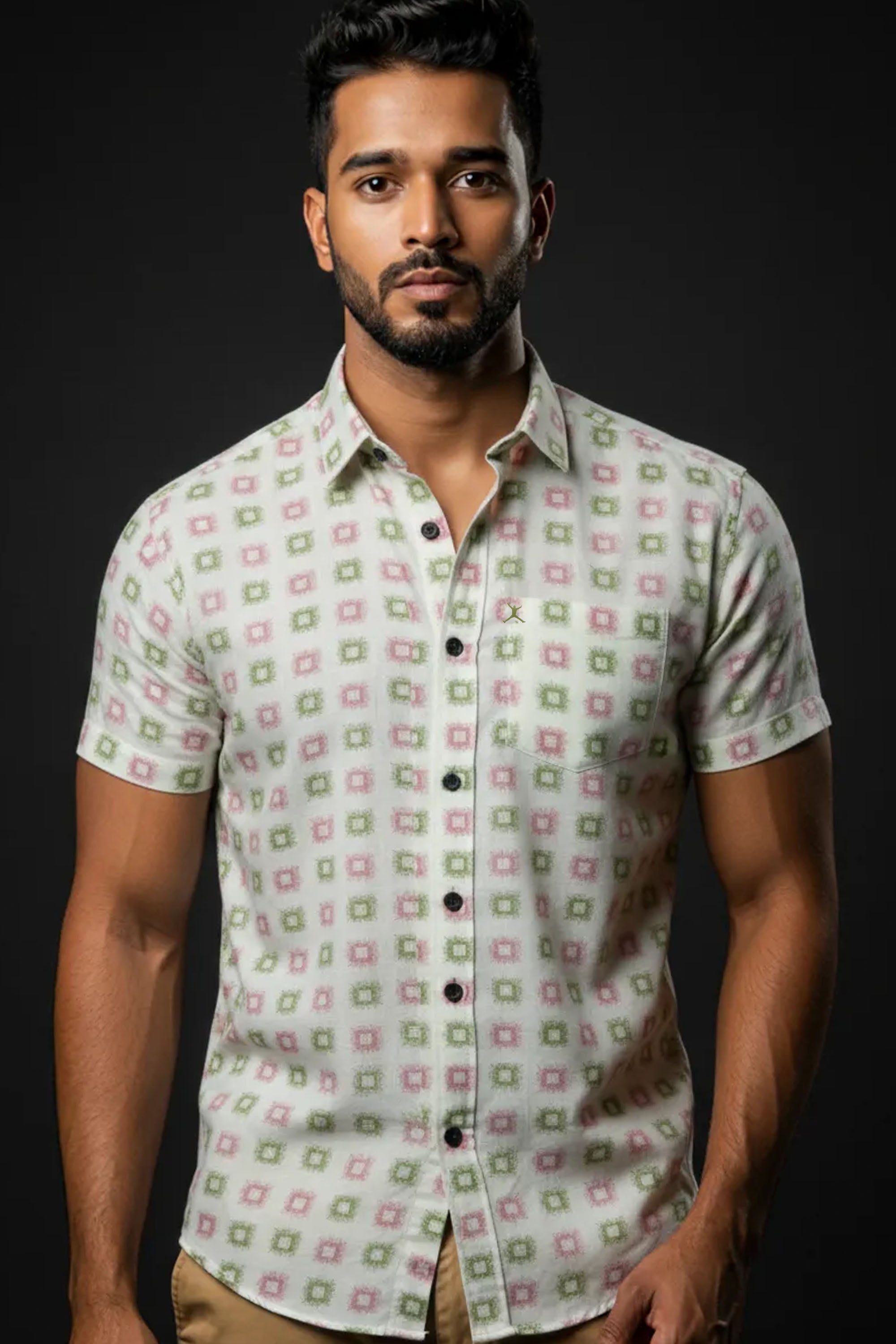 Slim Fit Printed - S/S Shirt