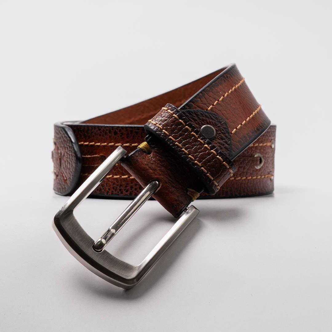 Gents Casual Leather Belt - Tan