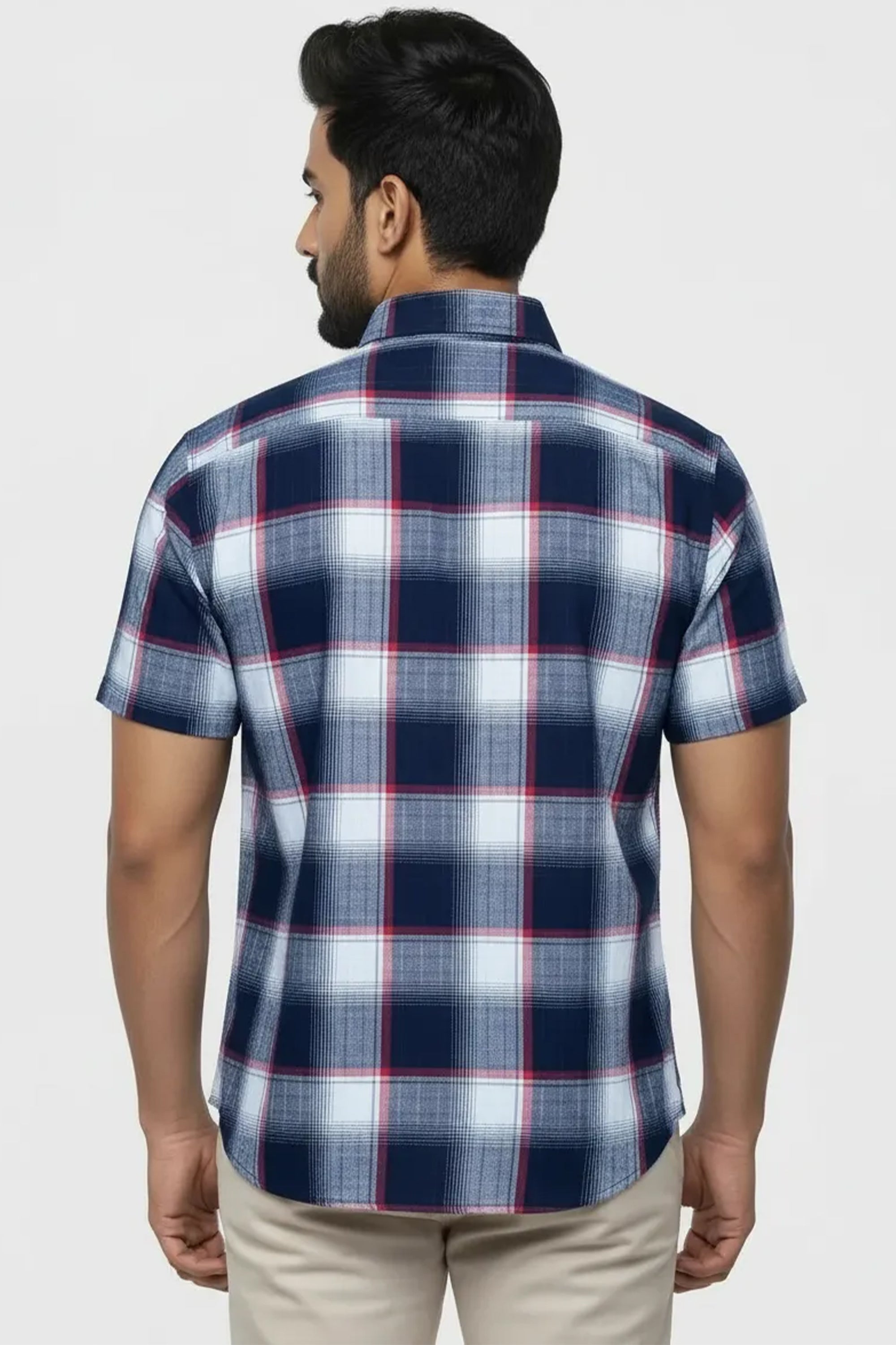 Slim Fit Cooton Check Shirt S/S