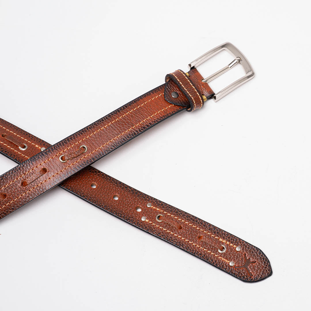Gents Casual Leather Belt - Tan