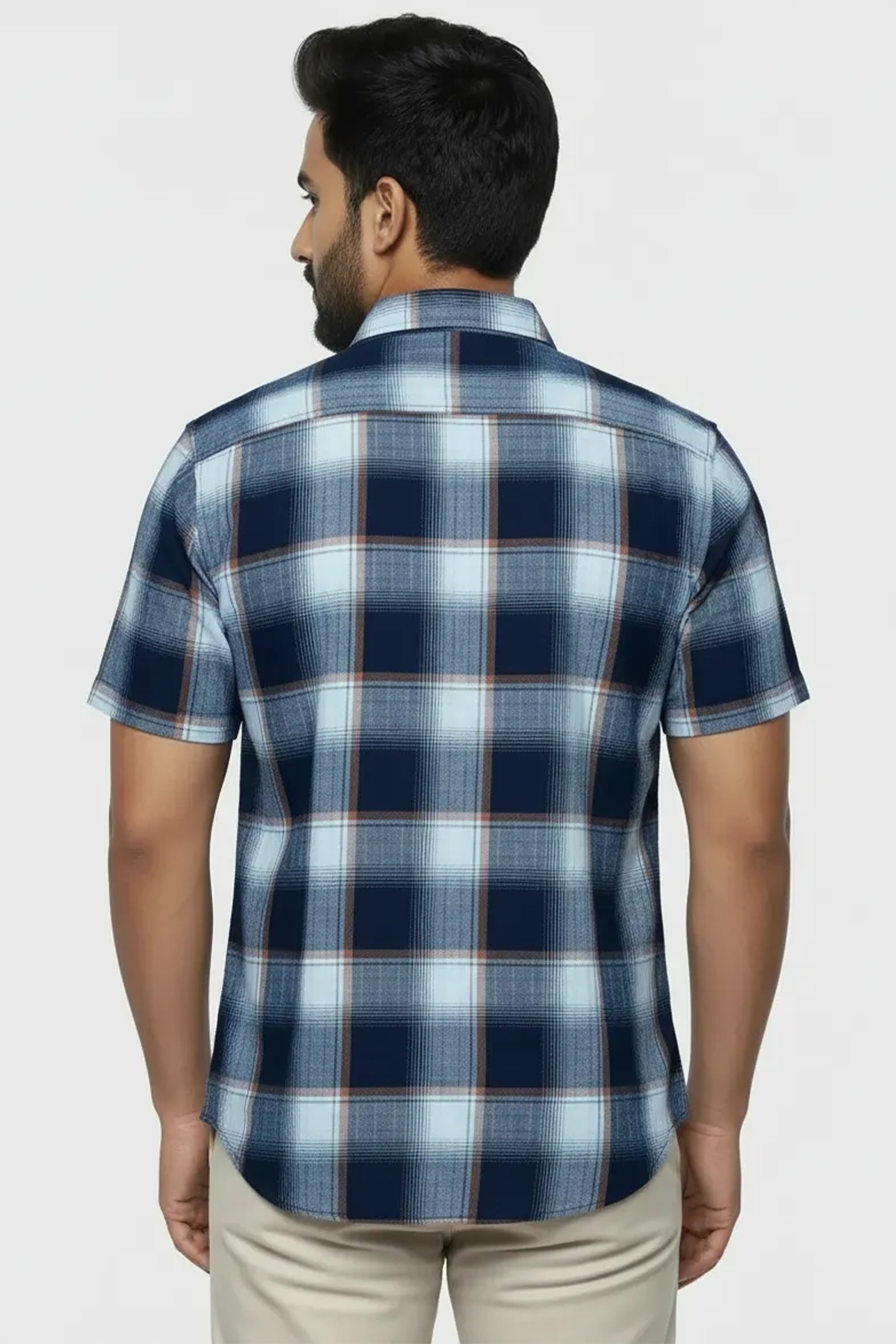Slim Fit Cooton Check Shirt S/S