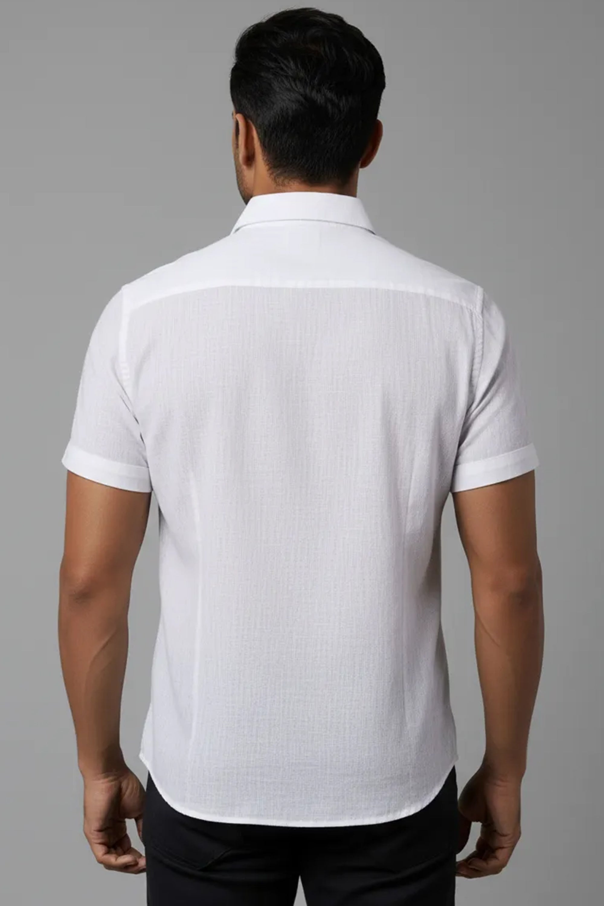 Slim Fit White S/S Shirt
