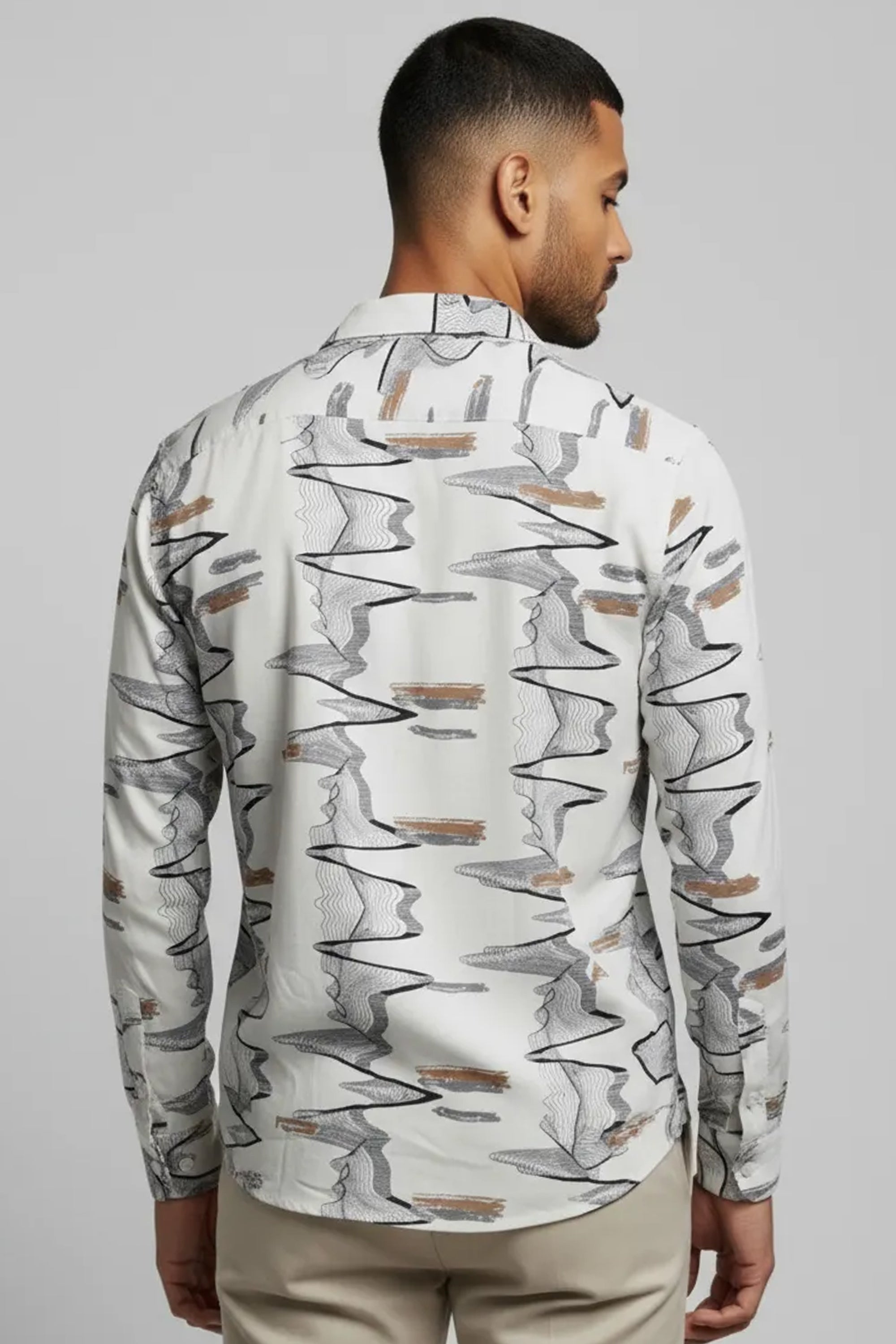 Slim Fit Printed S/S Shirt