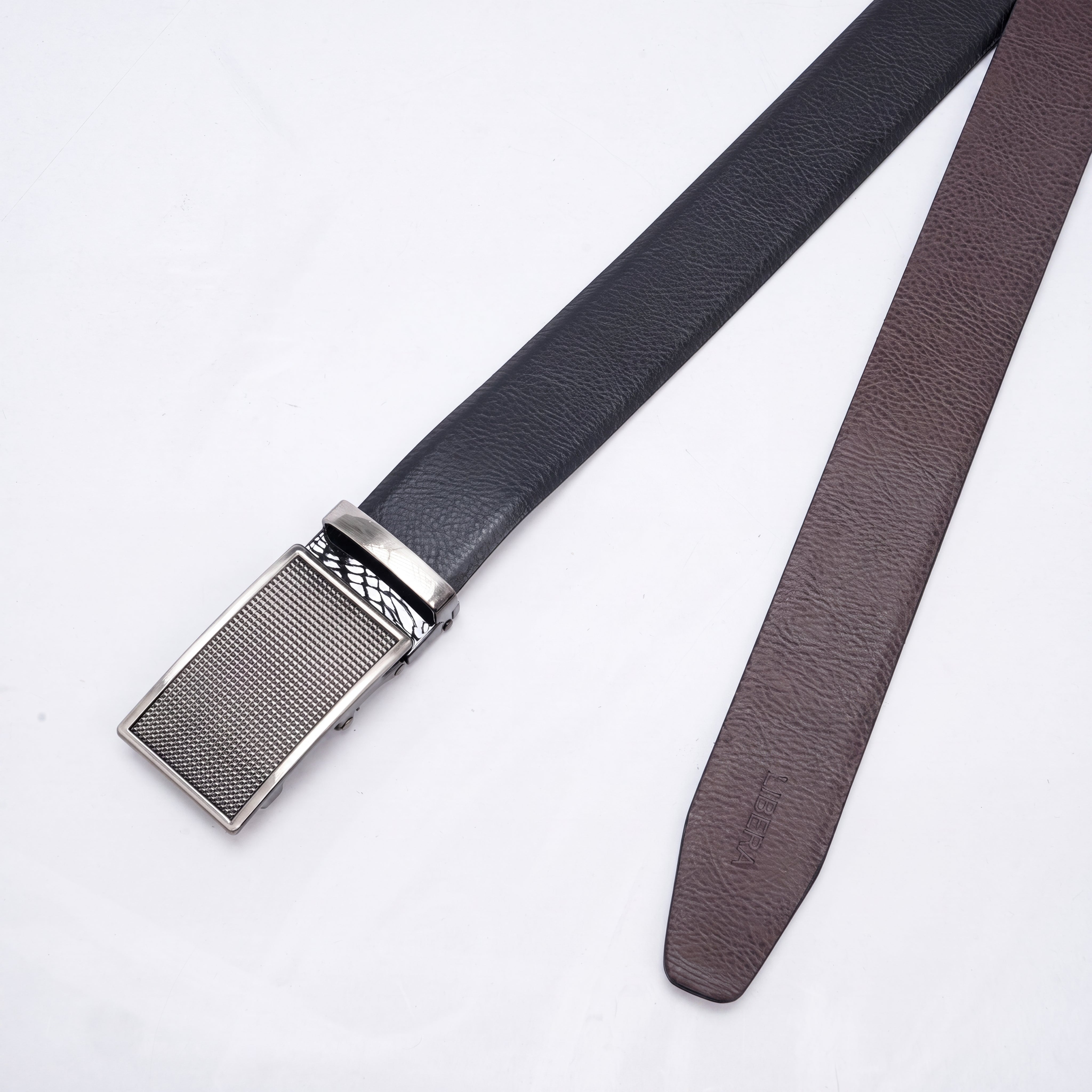 Genuine Leather Auto Lock Belt - Black | Coffee Brown