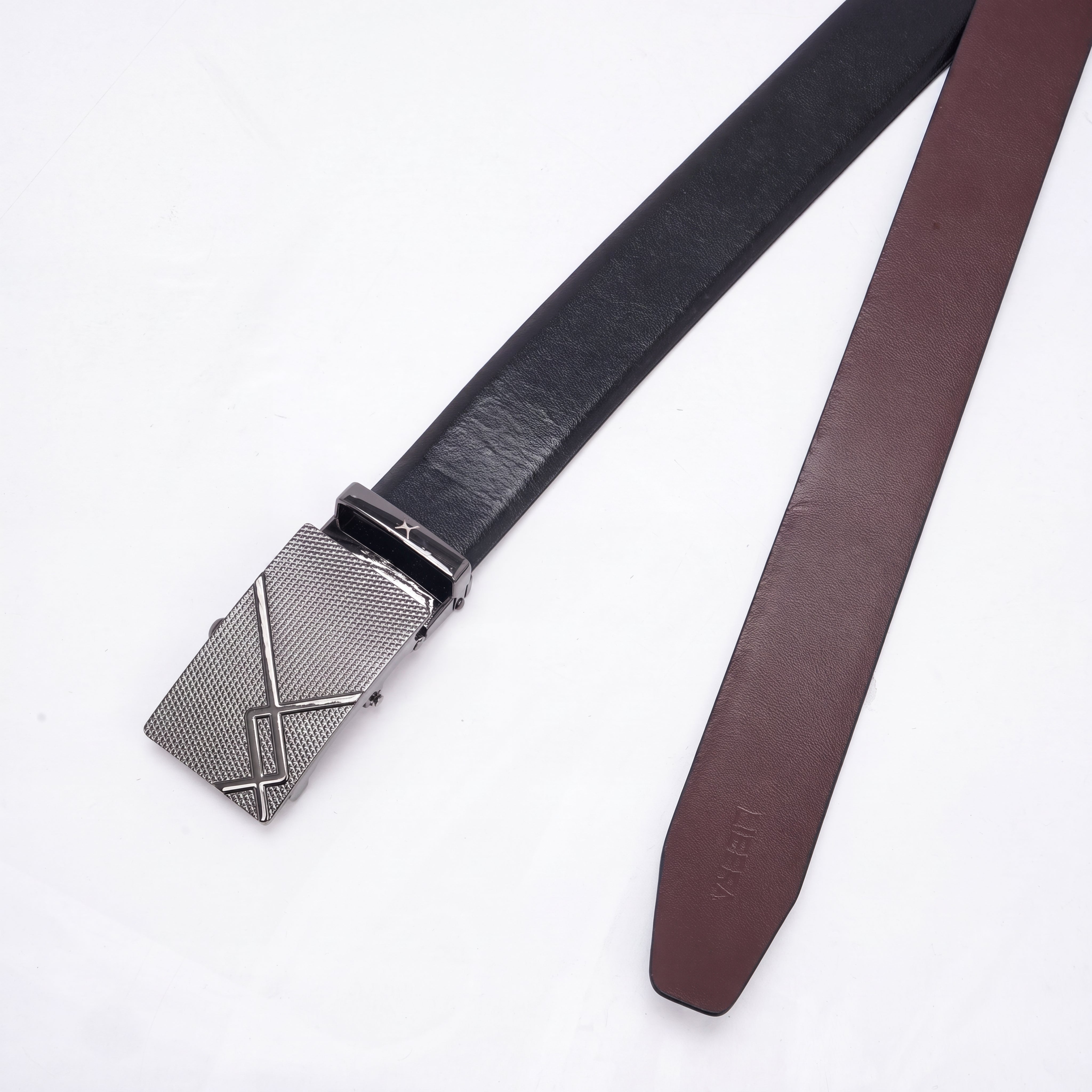 Genuine Leather Auto Lock Belt - Black | Brown